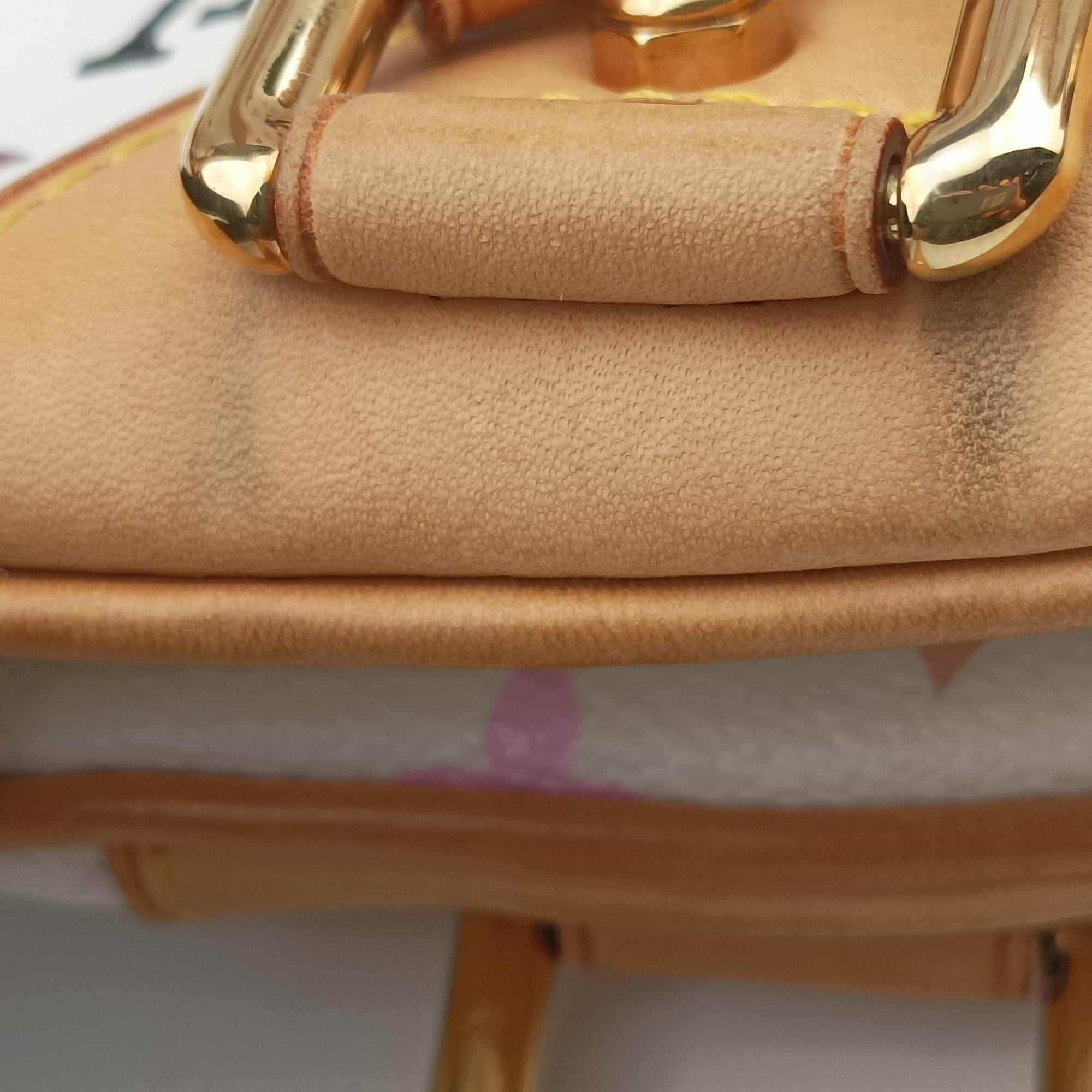 Secondhand Louis Vuitton CLAUDIA white Monogram Multicolor M40193 handbag | stylenewstar
