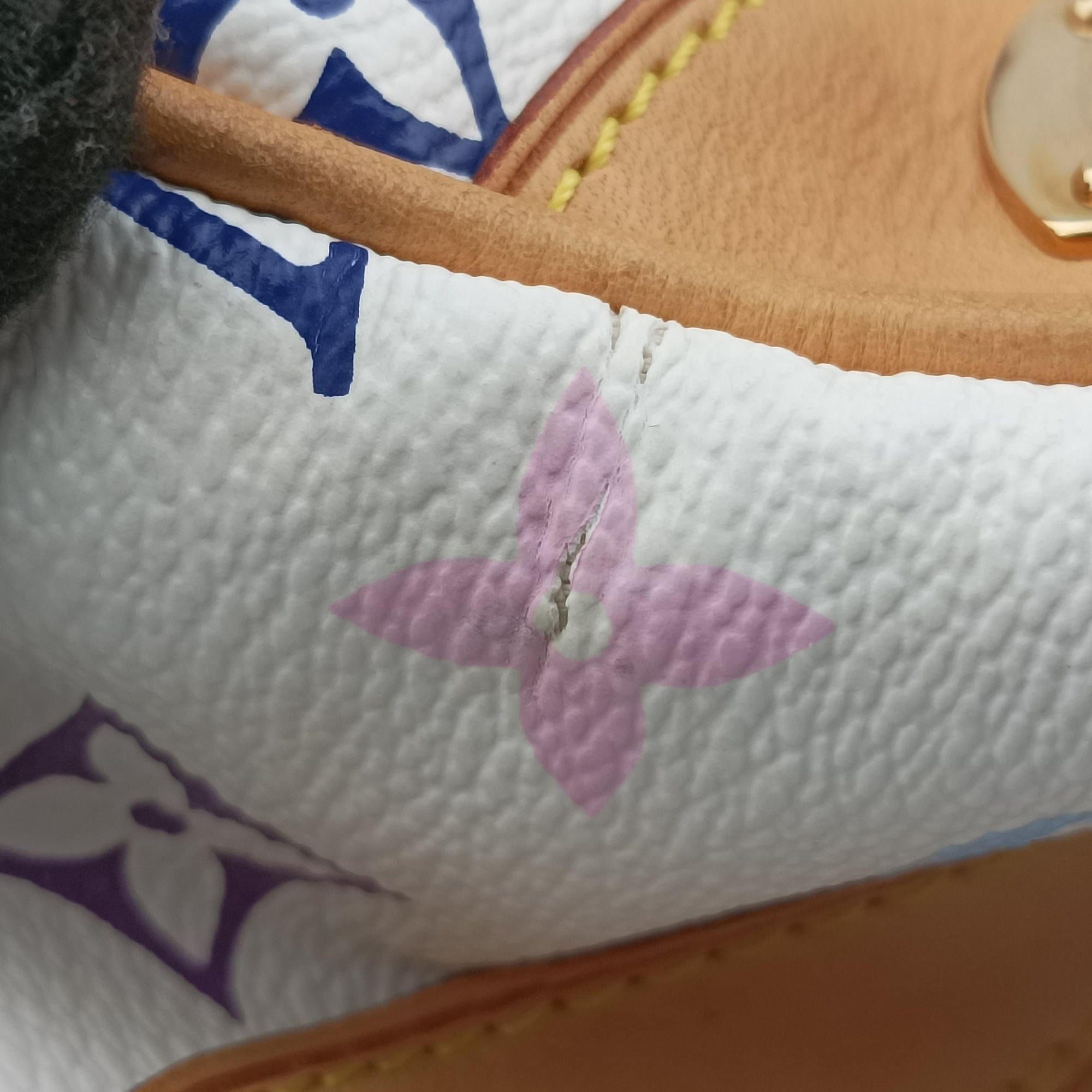 Secondhand Louis Vuitton CLAUDIA white Monogram Multicolor M40193 handbag | stylenewstar