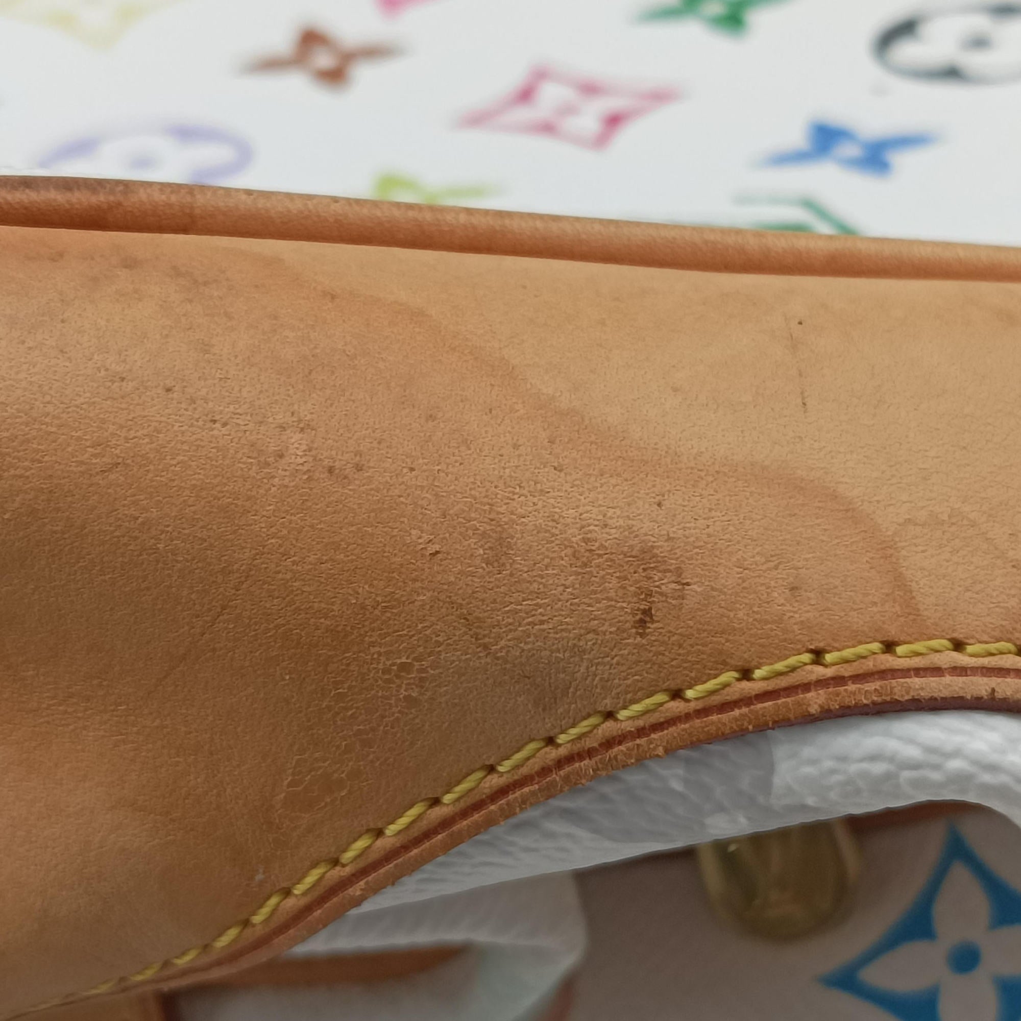 Secondhand Louis Vuitton CLAUDIA white Monogram Multicolor M40193 handbag | stylenewstar