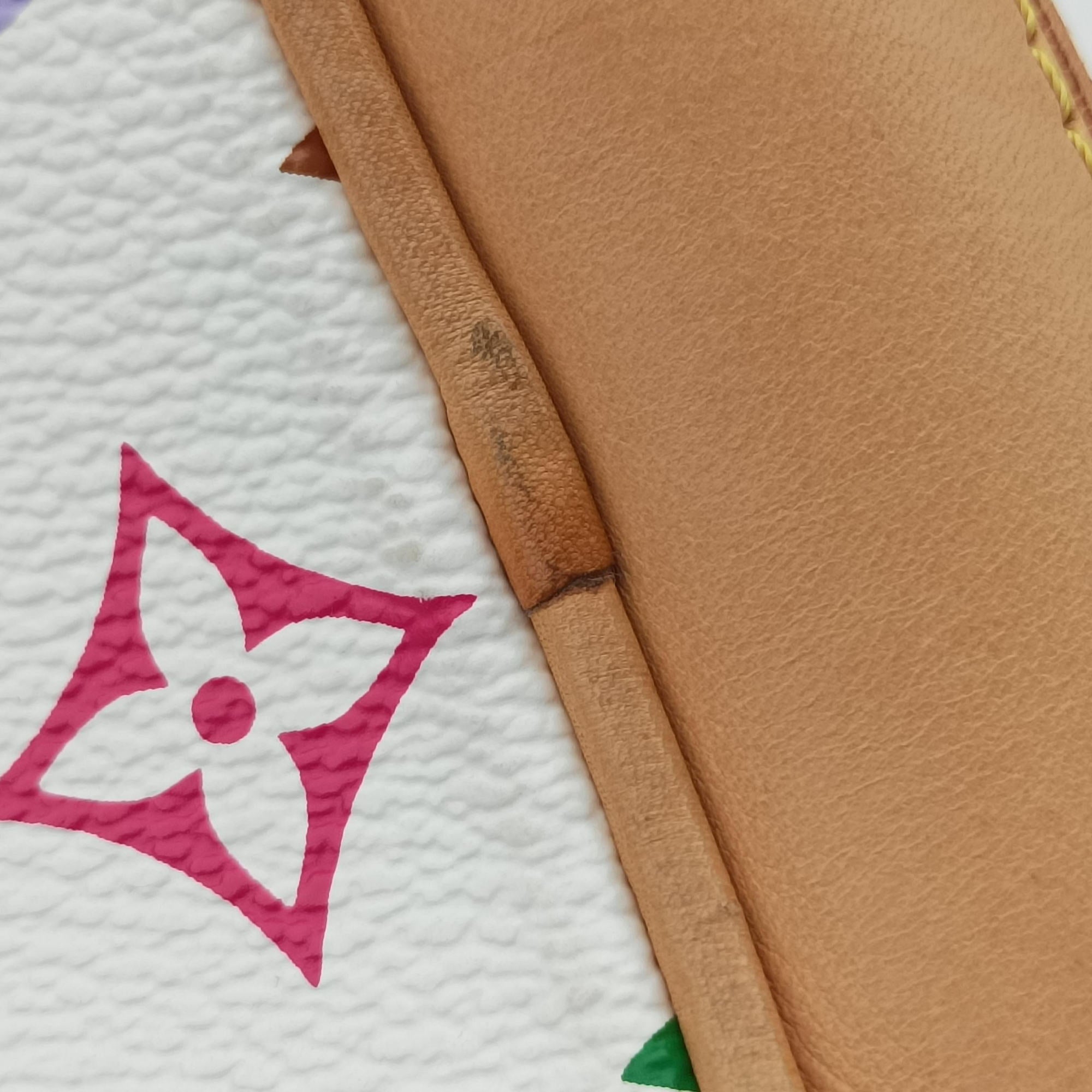 Secondhand Louis Vuitton CLAUDIA white Monogram Multicolor M40193 handbag | stylenewstar