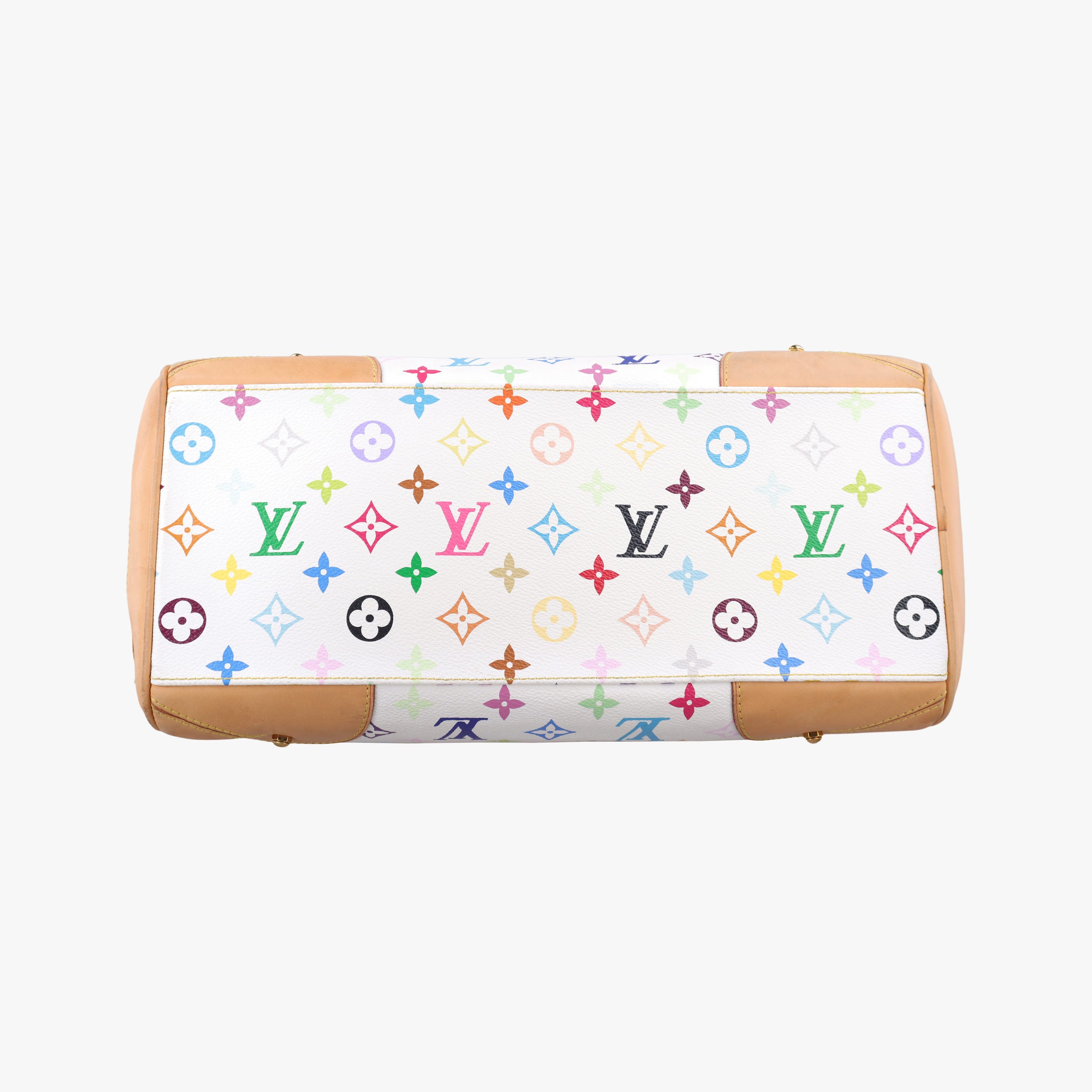 Secondhand Louis Vuitton CLAUDIA white Monogram Multicolor M40193 handbag | stylenewstar