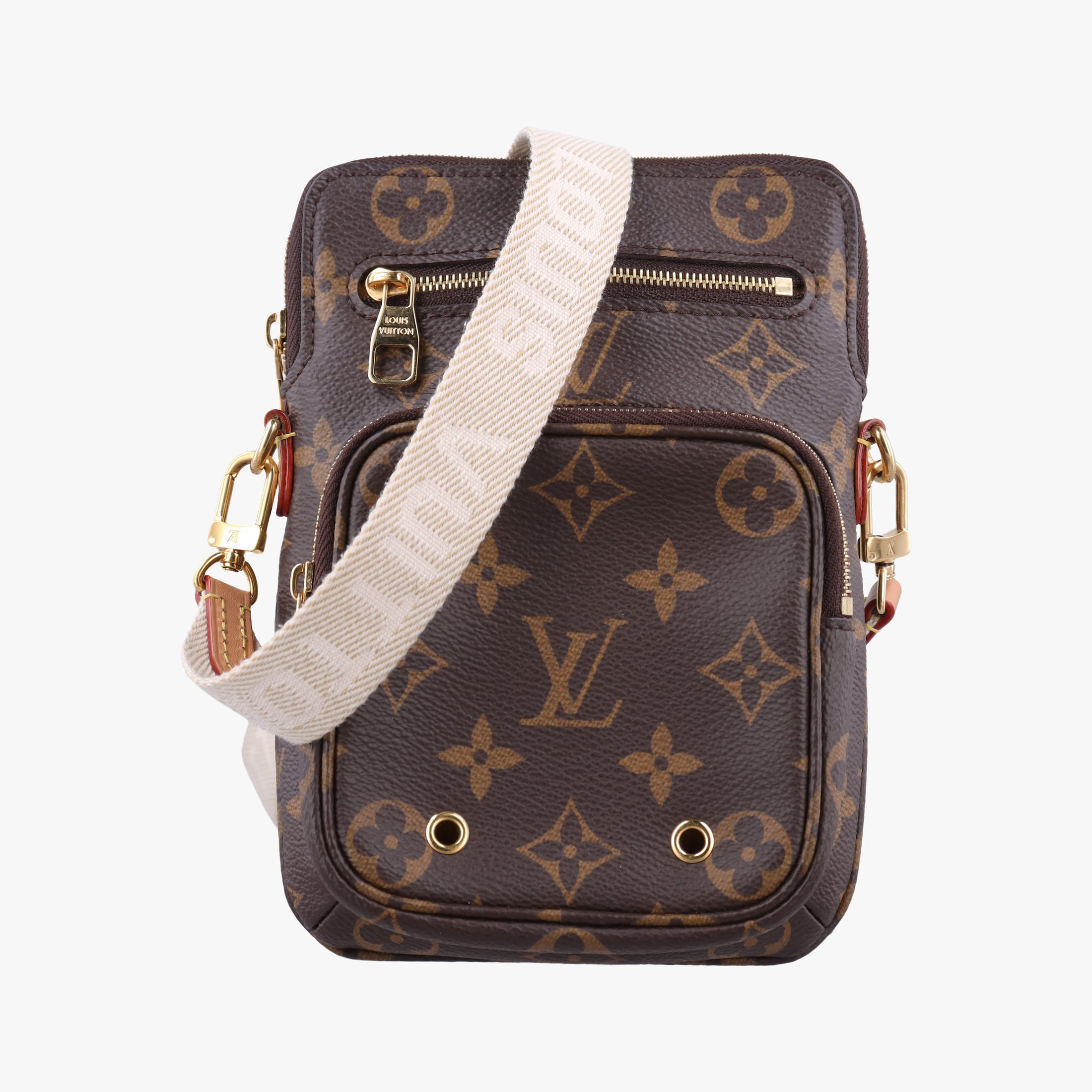 Secondhand Louis Vuitton Utility Phone Sleeve Brown Monogram Canvas M80746 shoulderbag | stylenewstar