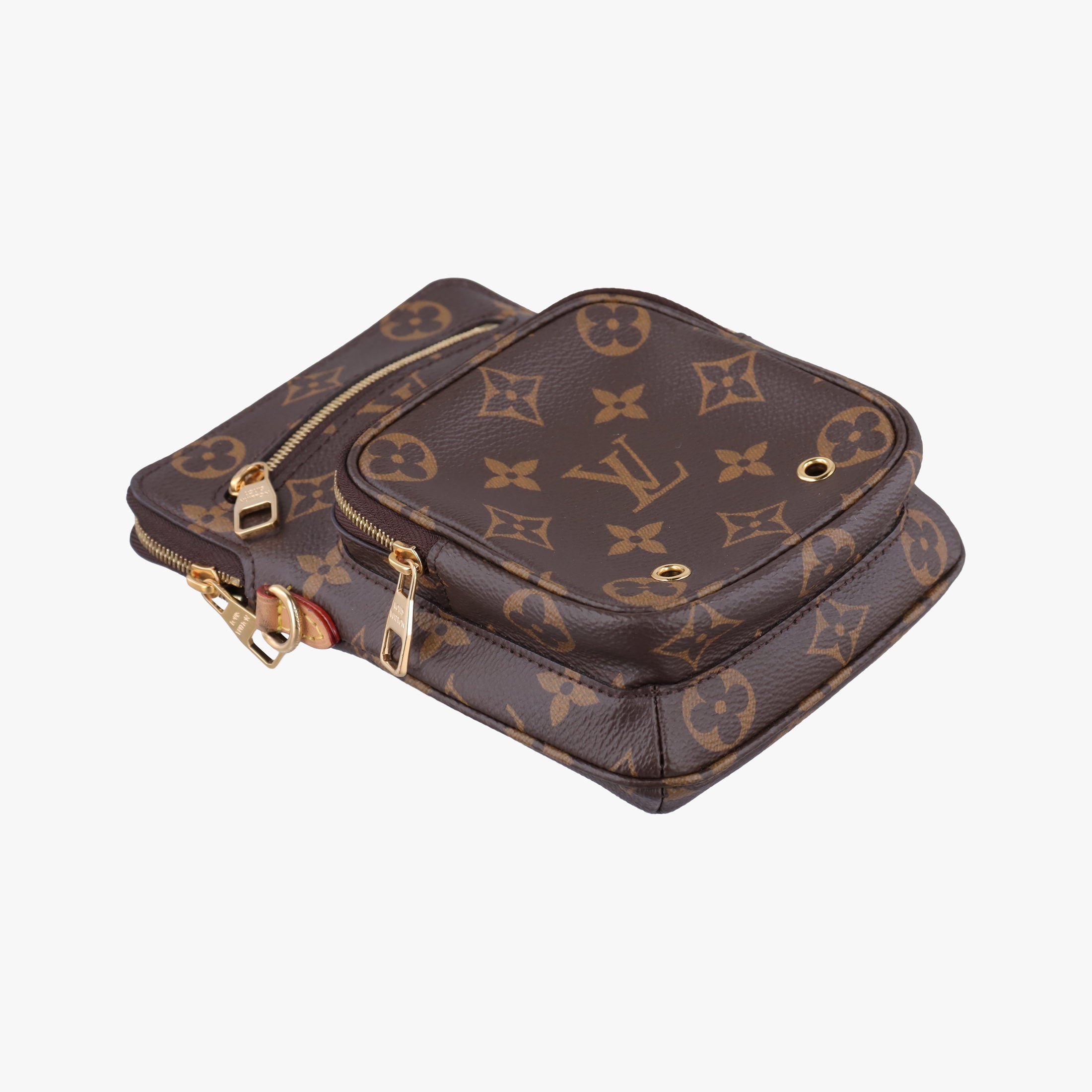 Secondhand Louis Vuitton Utility Phone Sleeve Brown Monogram Canvas M80746 shoulderbag | stylenewstar