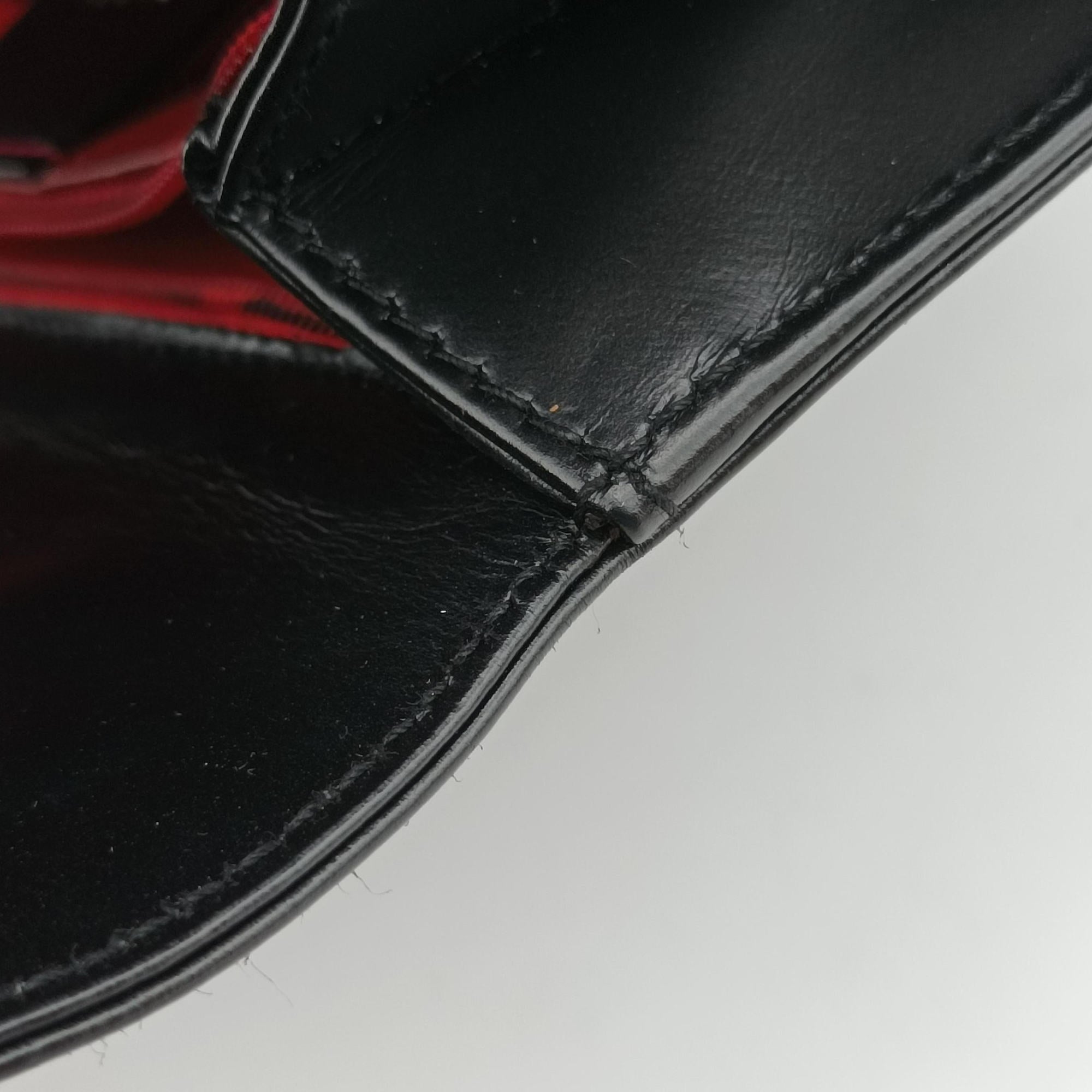 Pre-owned Gucci Bamboo Black Leather 000 20 shoulderbag | stylenewstar