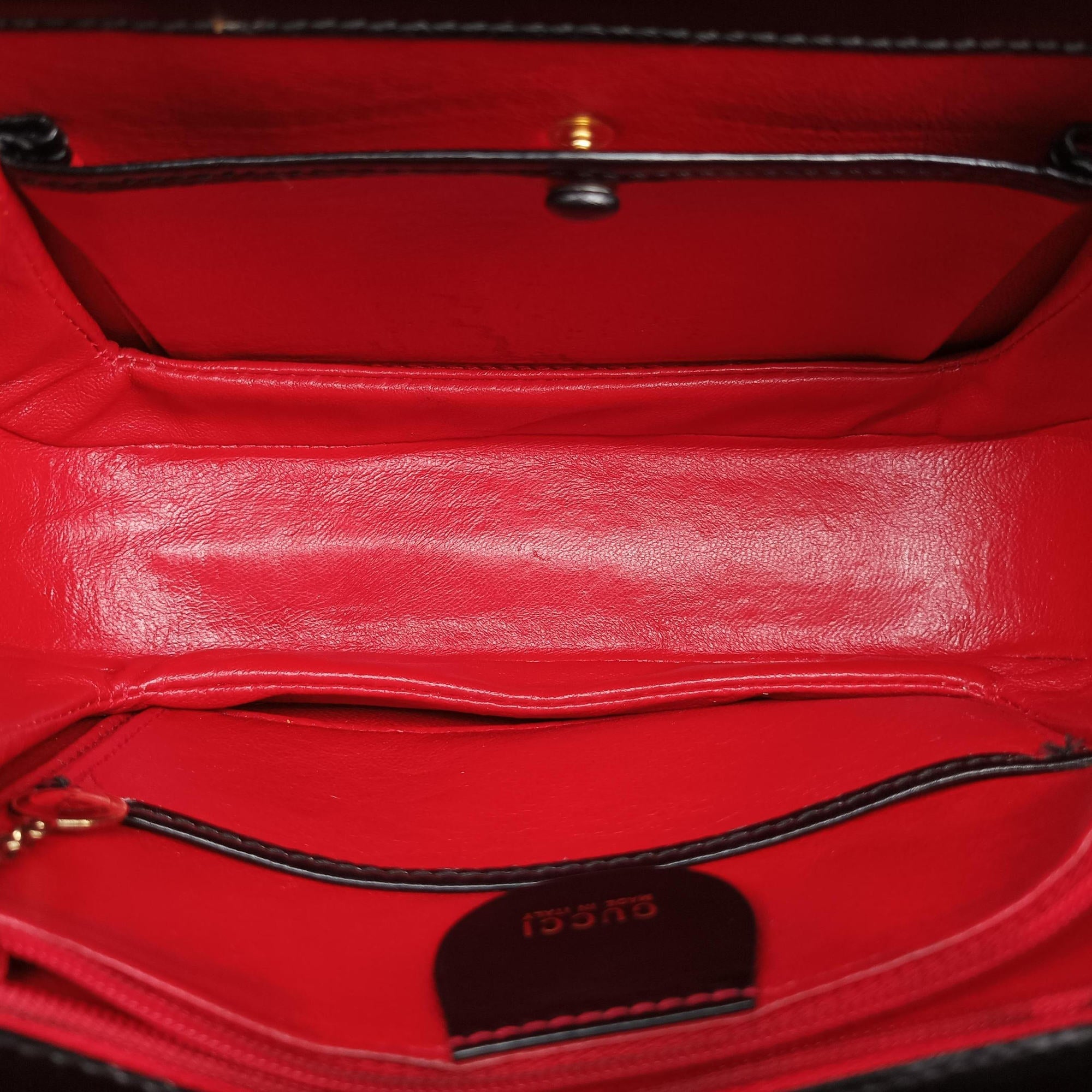Pre-owned Gucci Bamboo Black Leather 000 20 shoulderbag | stylenewstar