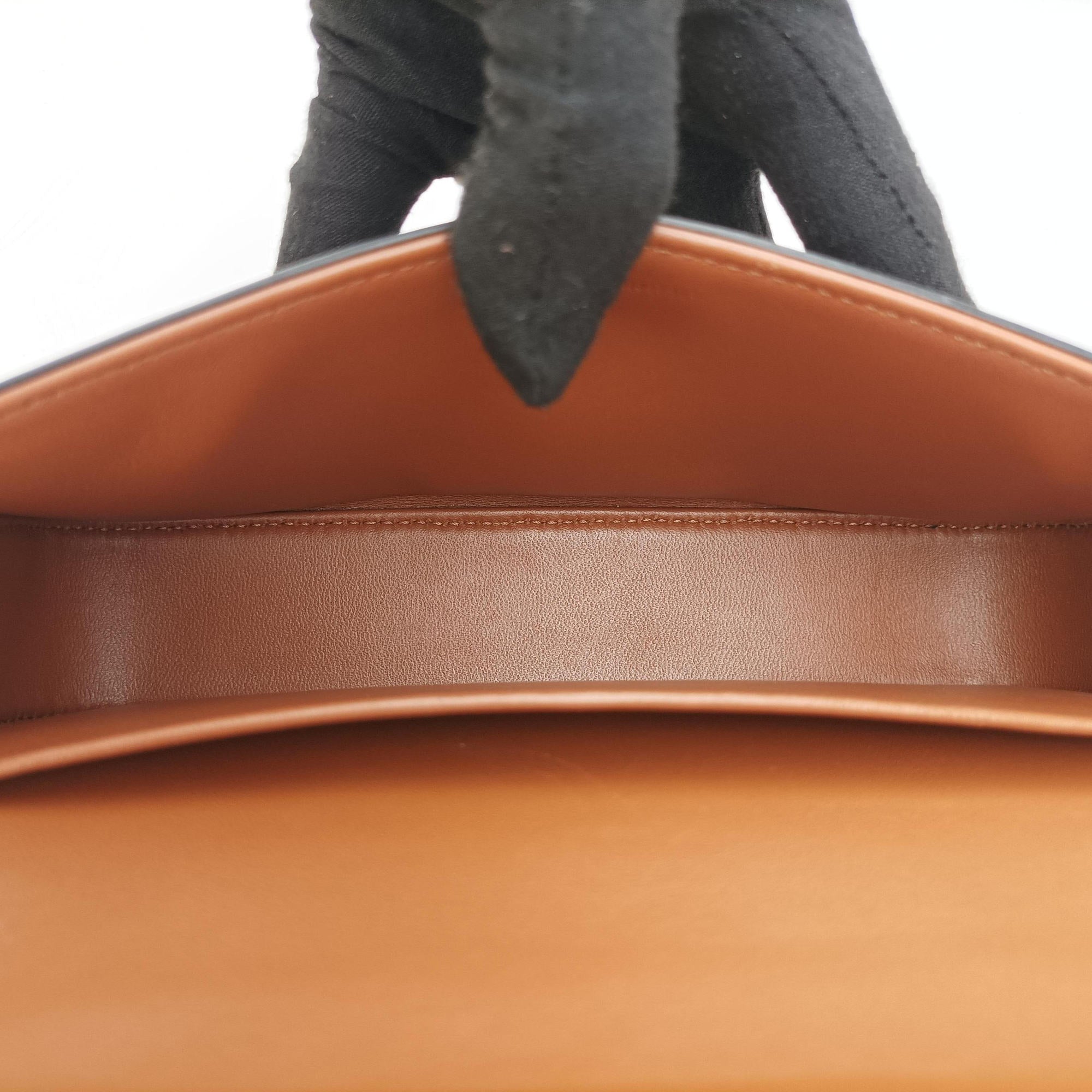 Pre-owned Celine Claude Triomphe Brown PVC coated canvas  shoulderbag | stylenewstar
