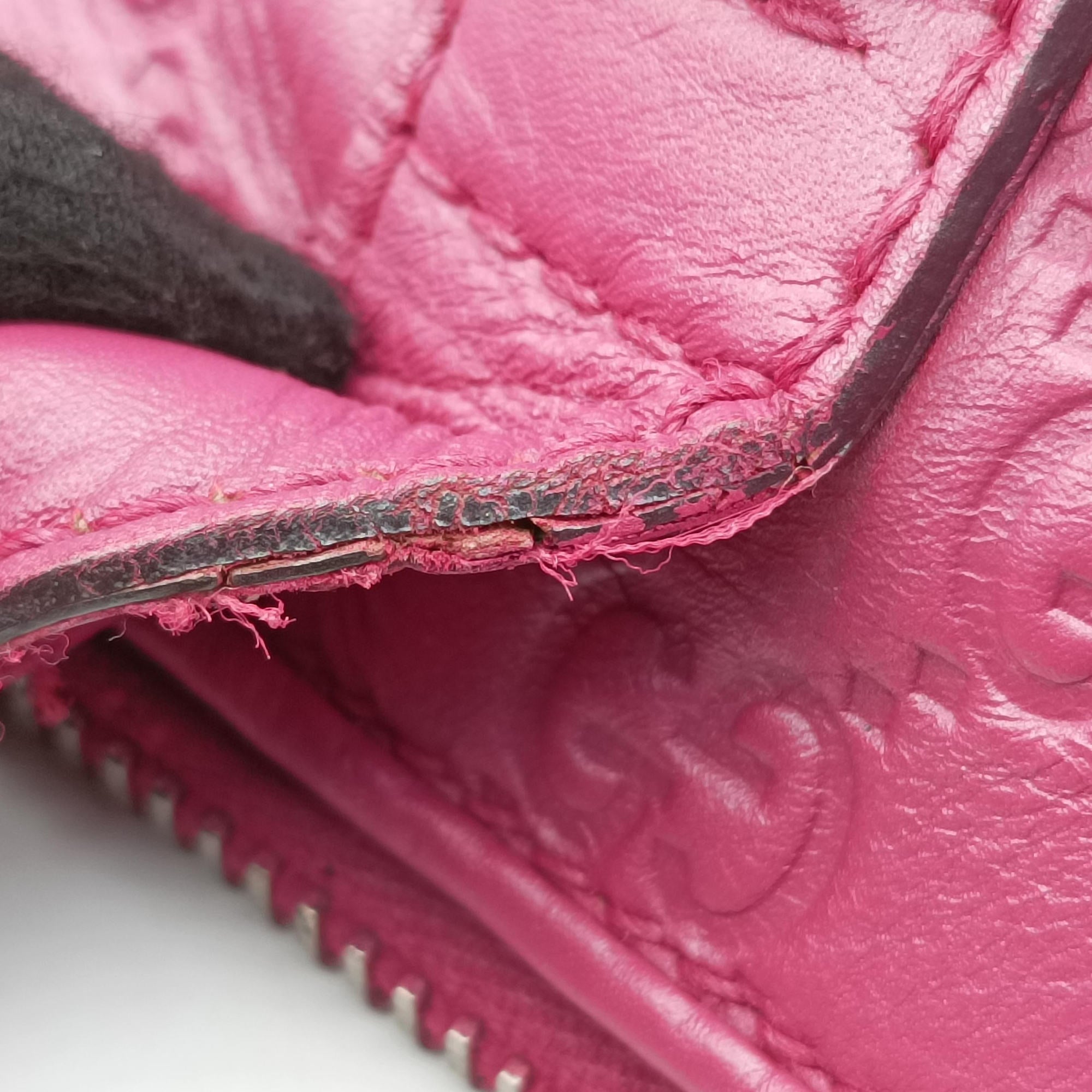 Pre-owned Gucci Guccissima Heart Bit Rose Leather 269957 shoulderbag | stylenewstar