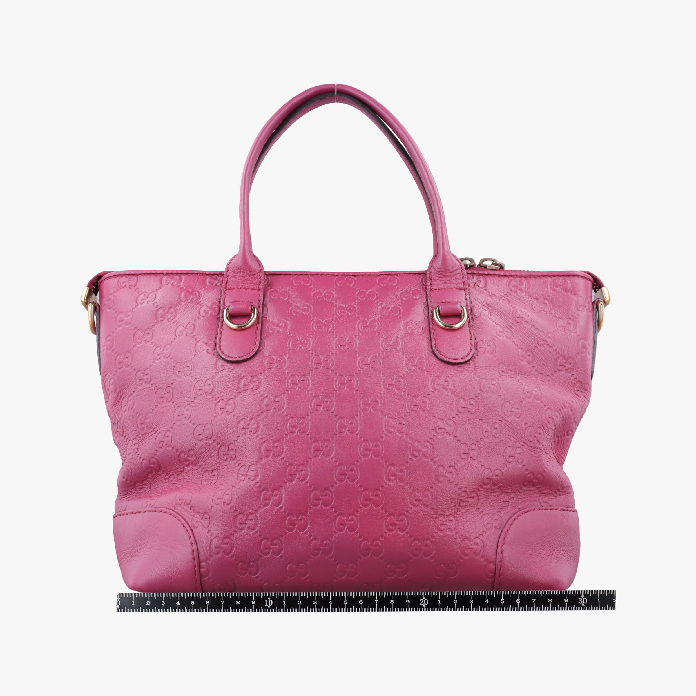 Pre-owned Gucci Guccissima Heart Bit Rose Leather 269957 shoulderbag | stylenewstar