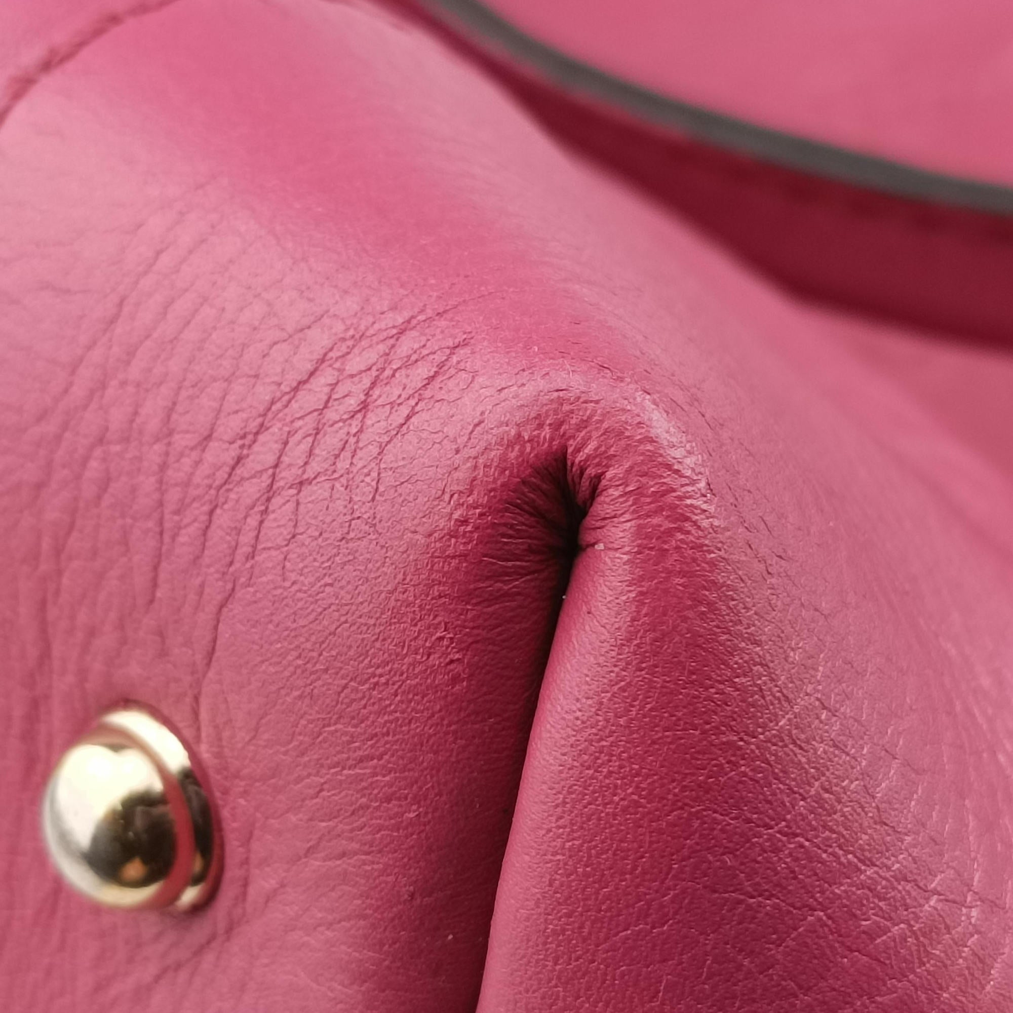 Pre-owned Gucci Guccissima Heart Bit Rose Leather 269957 shoulderbag | stylenewstar