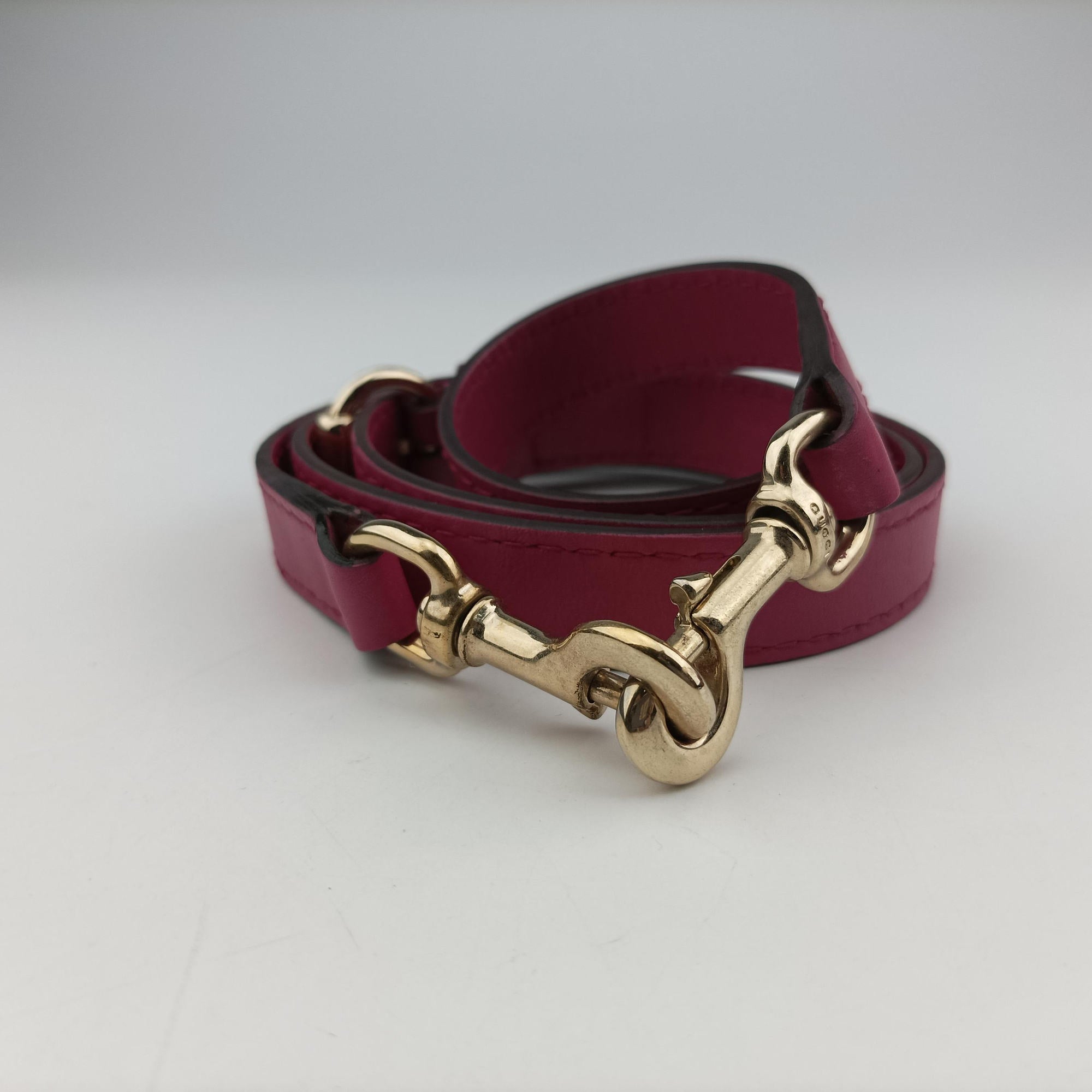 Pre-owned Gucci Guccissima Heart Bit Rose Leather 269957 shoulderbag | stylenewstar