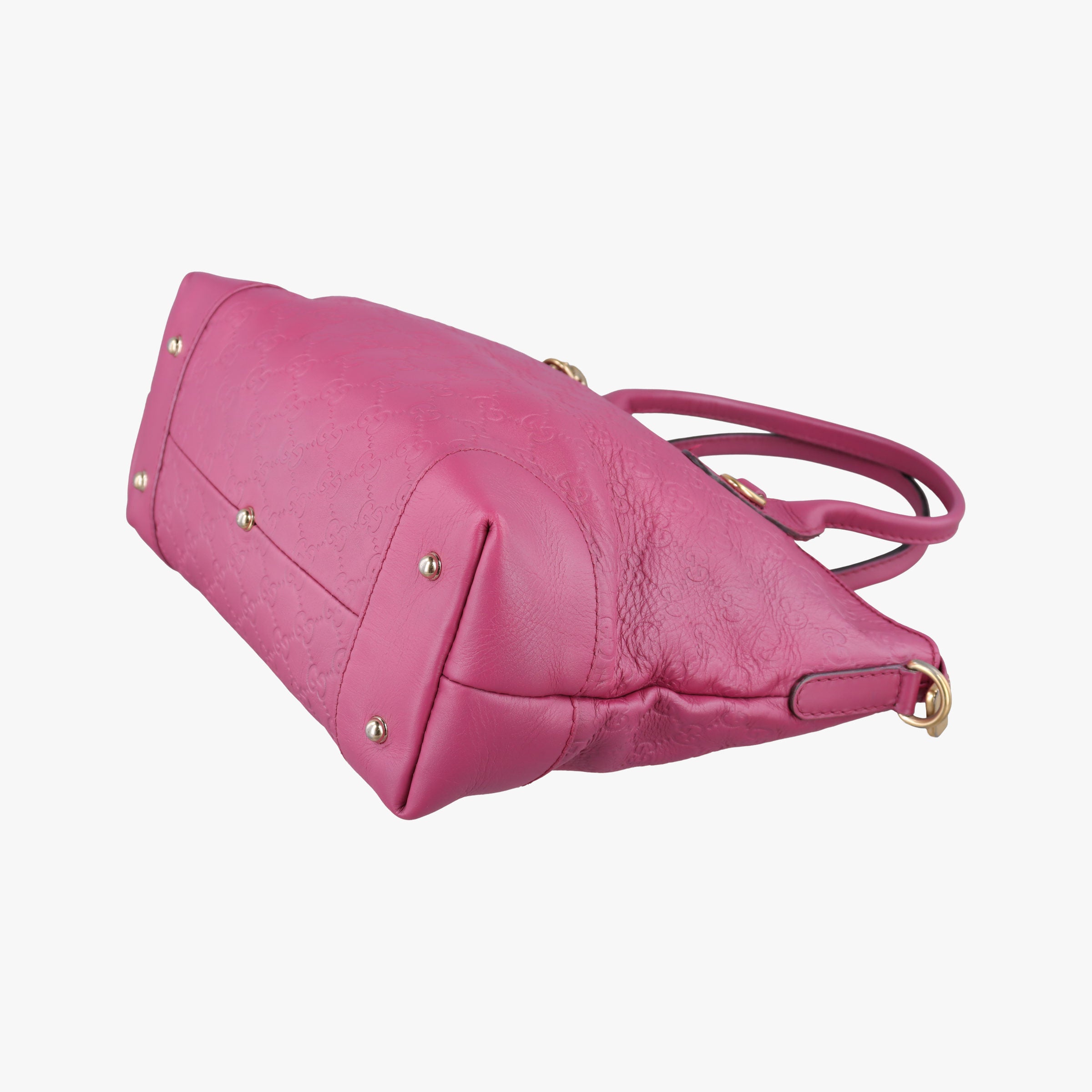 Pre-owned Gucci Guccissima Heart Bit Rose Leather 269957 shoulderbag | stylenewstar