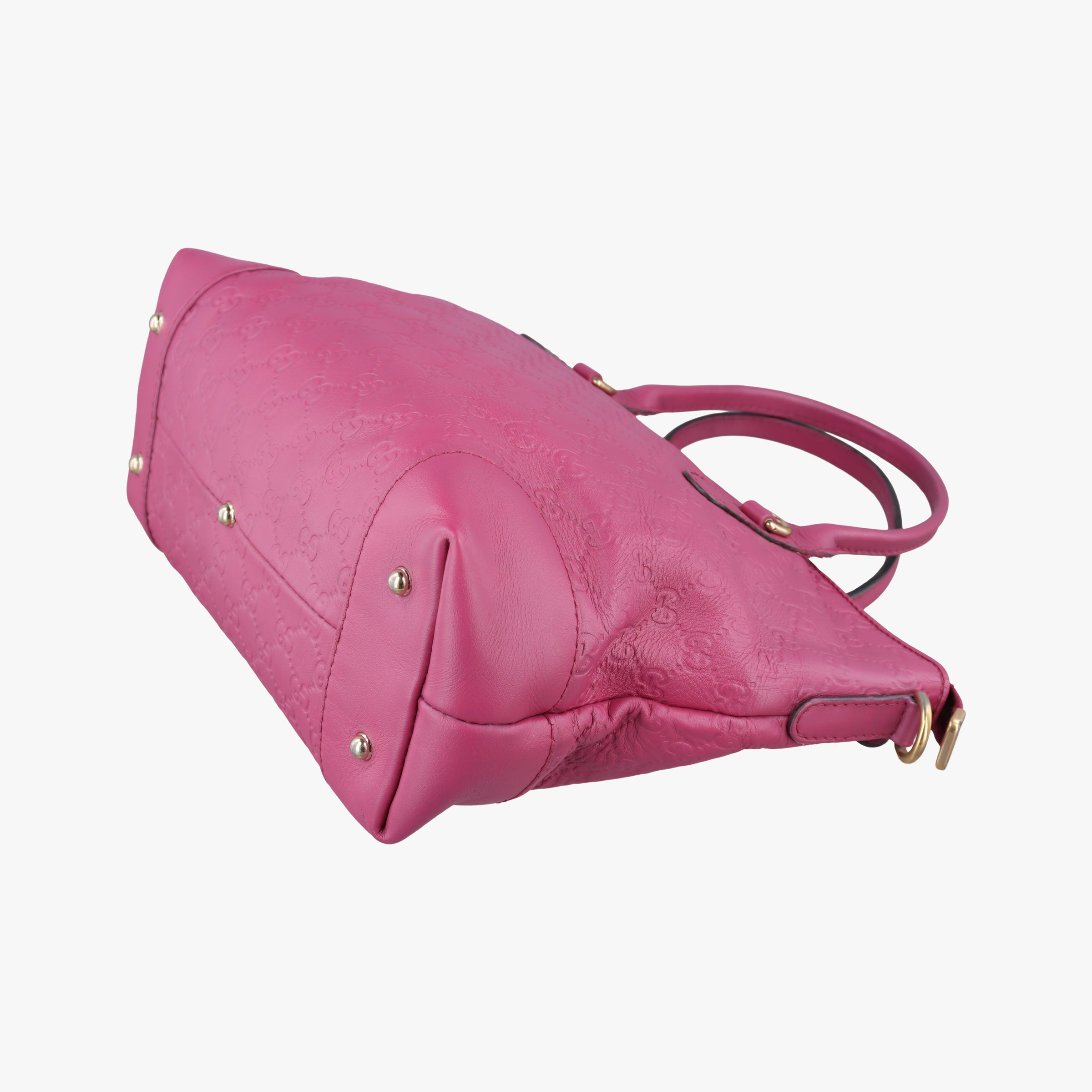 Pre-owned Gucci Guccissima Heart Bit Rose Leather 269957 shoulderbag | stylenewstar