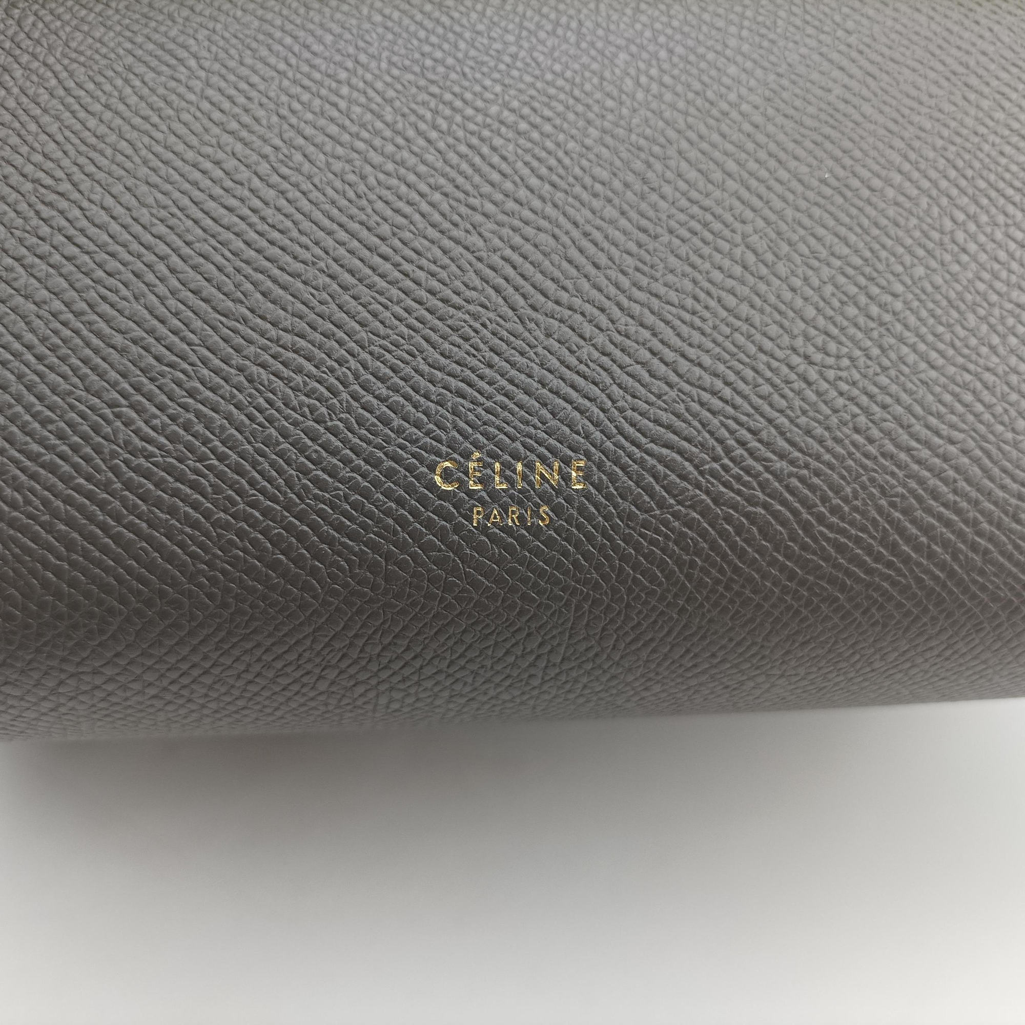 Secondhand Celine Belt Mini Grey Leather  handbag | stylenewstar