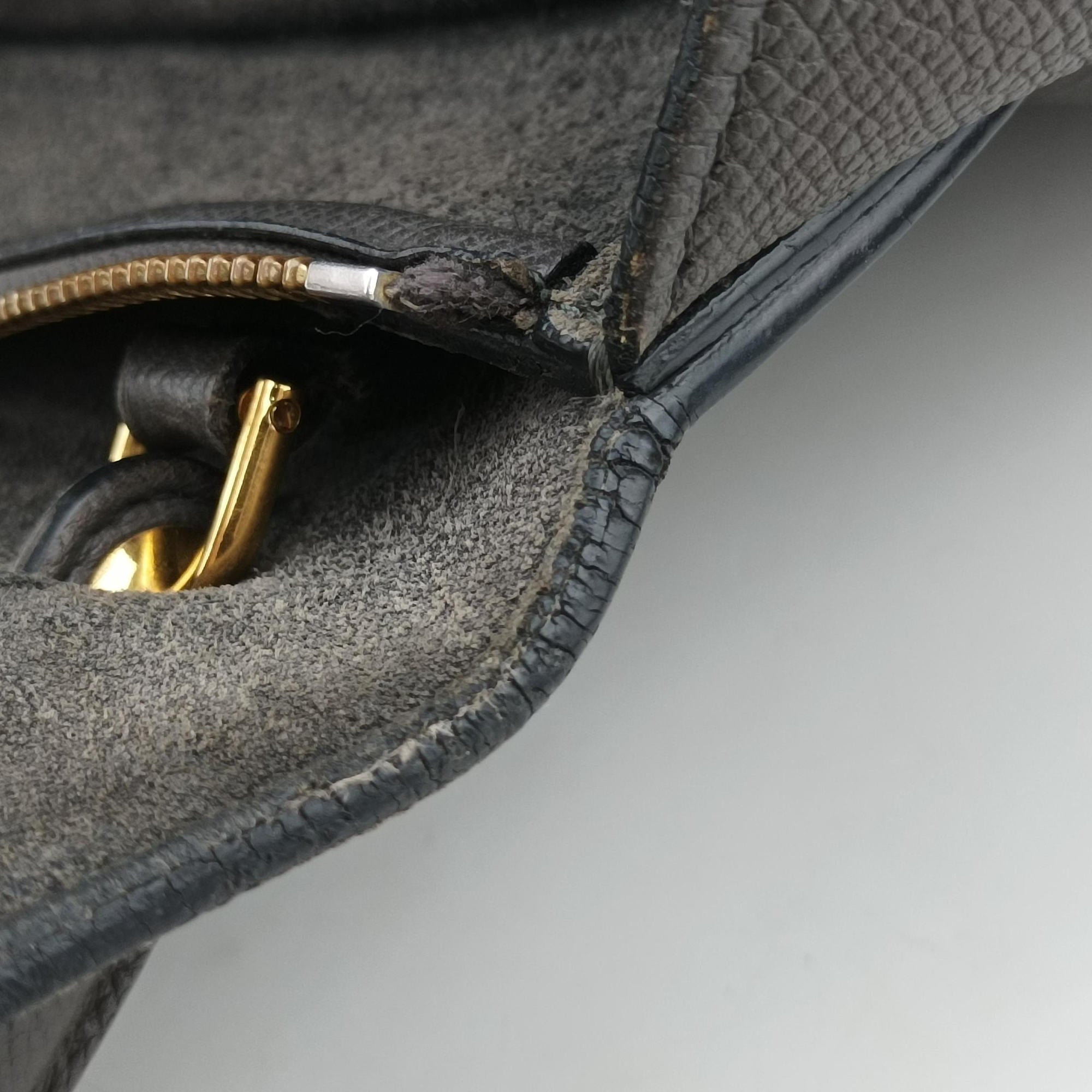 Secondhand Celine Belt Mini Grey Leather  handbag | stylenewstar
