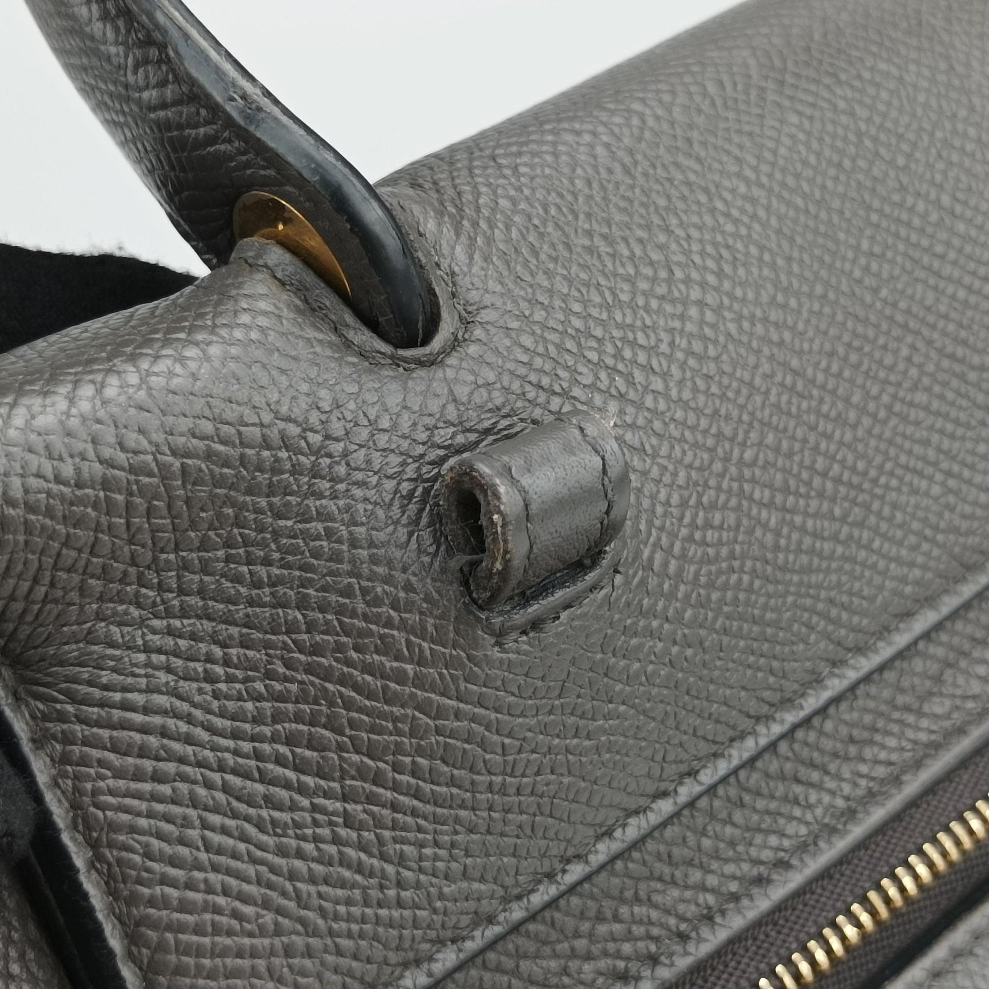 Secondhand Celine Belt Mini Grey Leather  handbag | stylenewstar