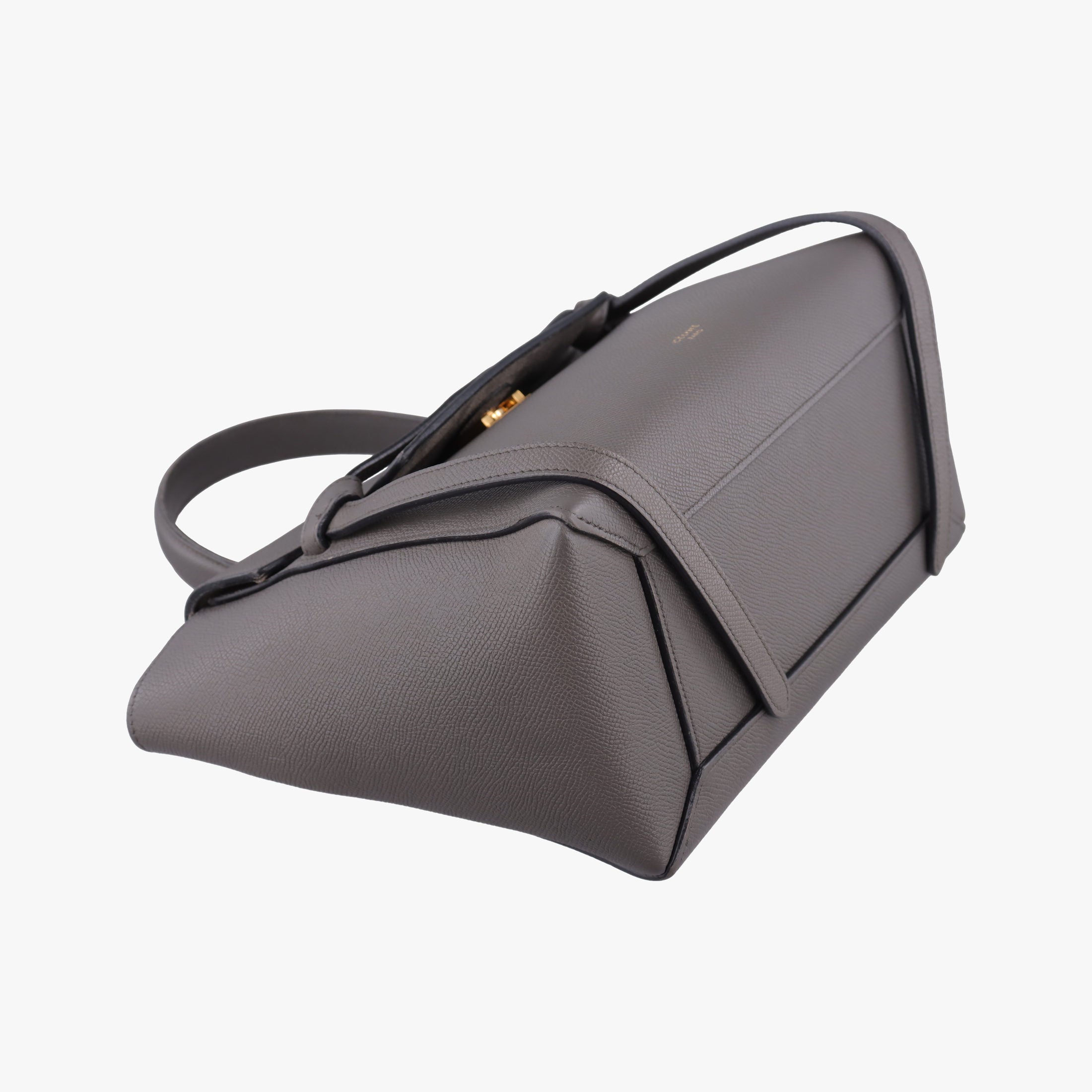 Secondhand Celine Belt Mini Grey Leather  handbag | stylenewstar