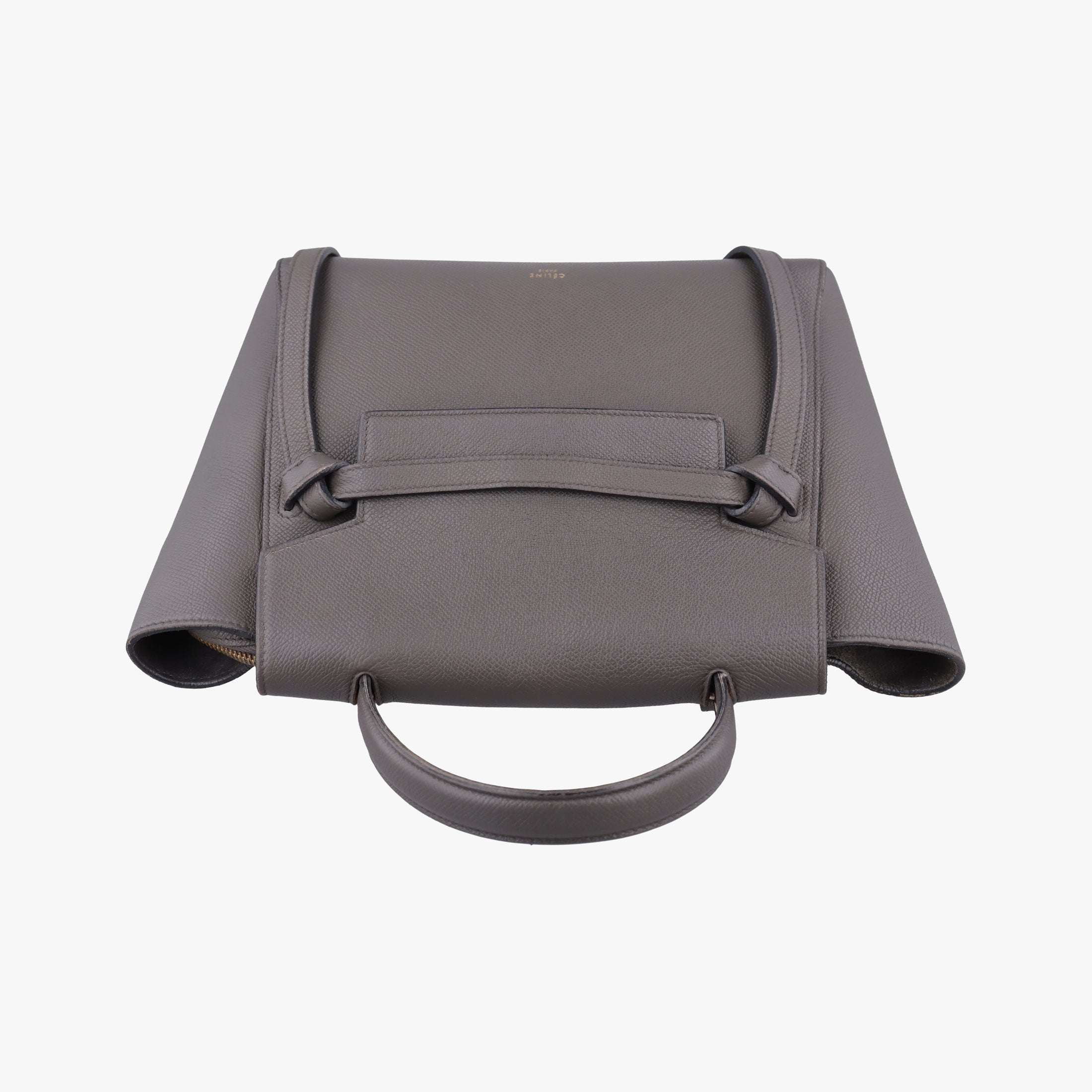 Secondhand Celine Belt Mini Grey Leather  handbag | stylenewstar