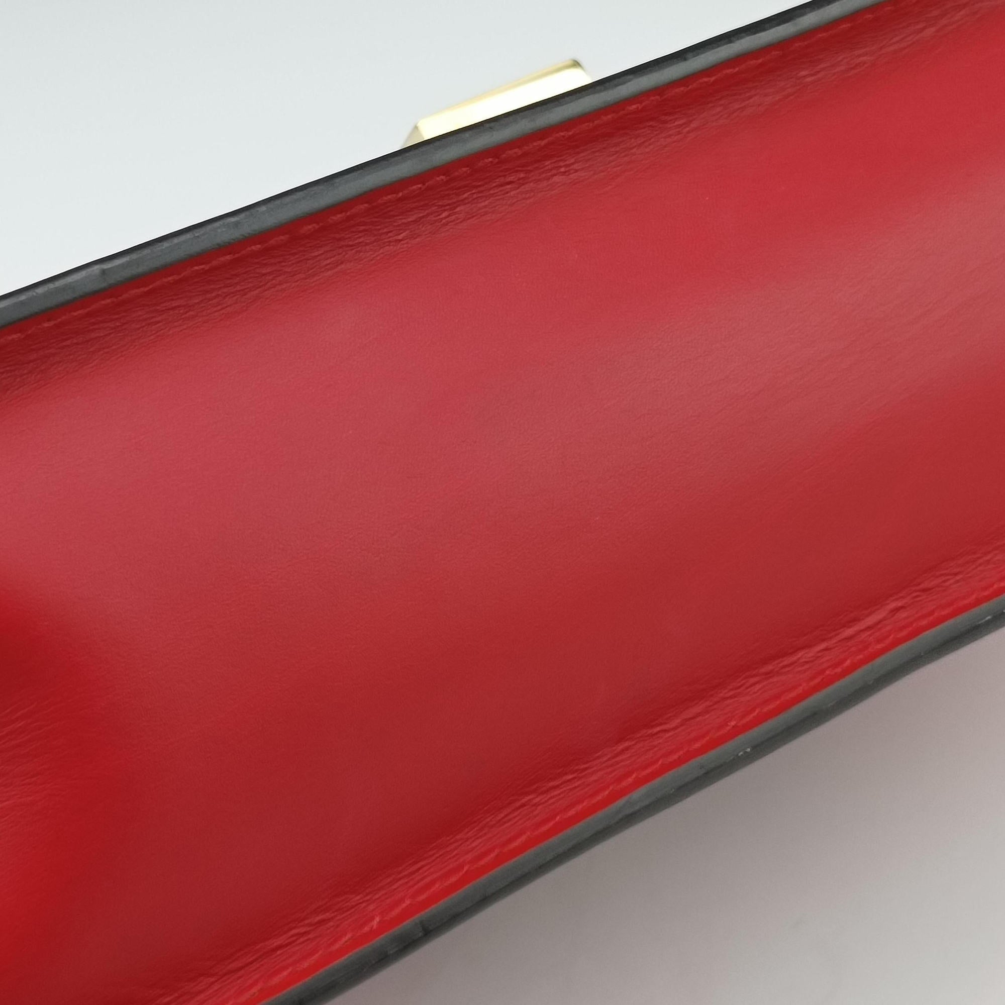 Vintage Gucci Sylvie Red×navy Leather 421882 shoulderbag | stylenewstar