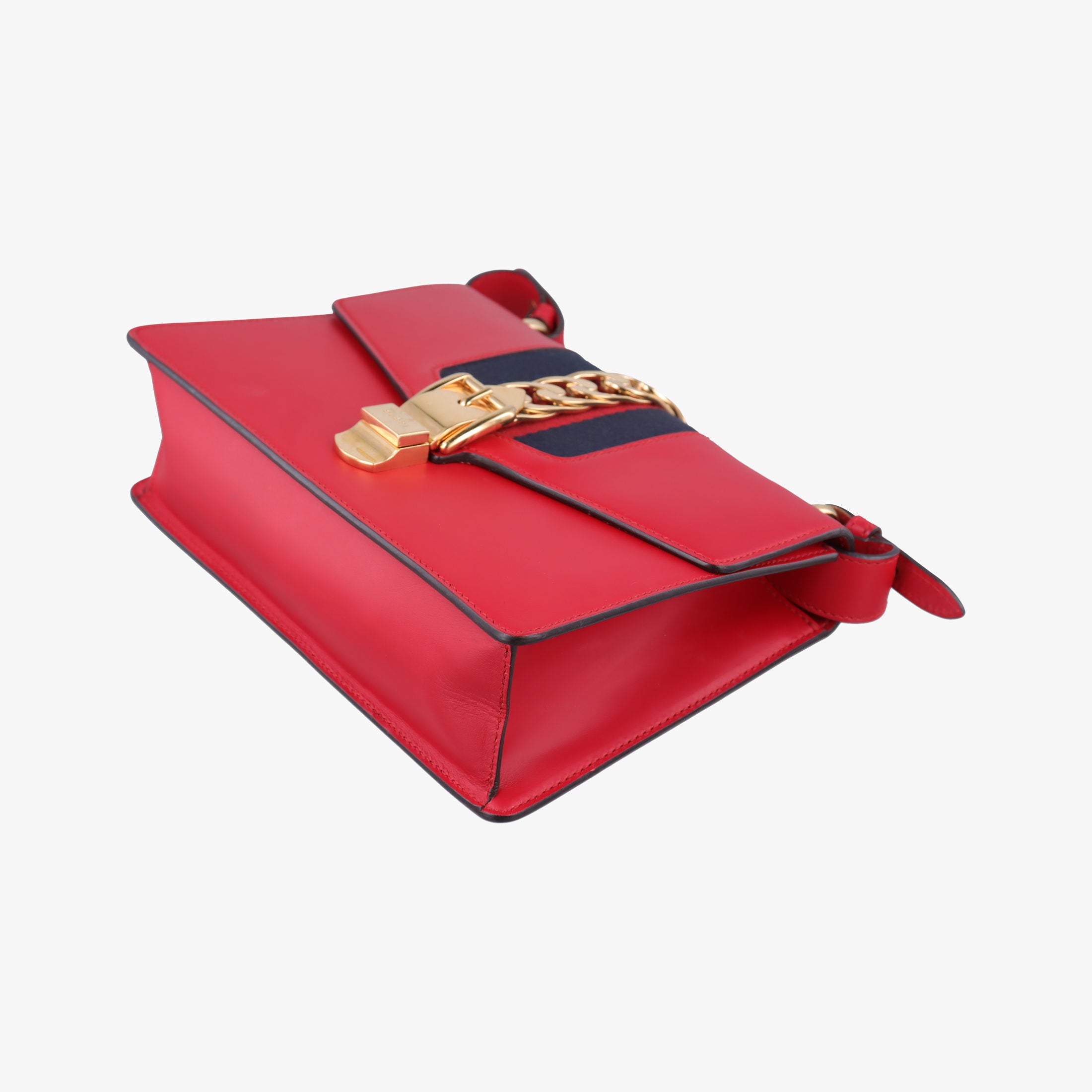 Vintage Gucci Sylvie Red×navy Leather 421882 shoulderbag | stylenewstar