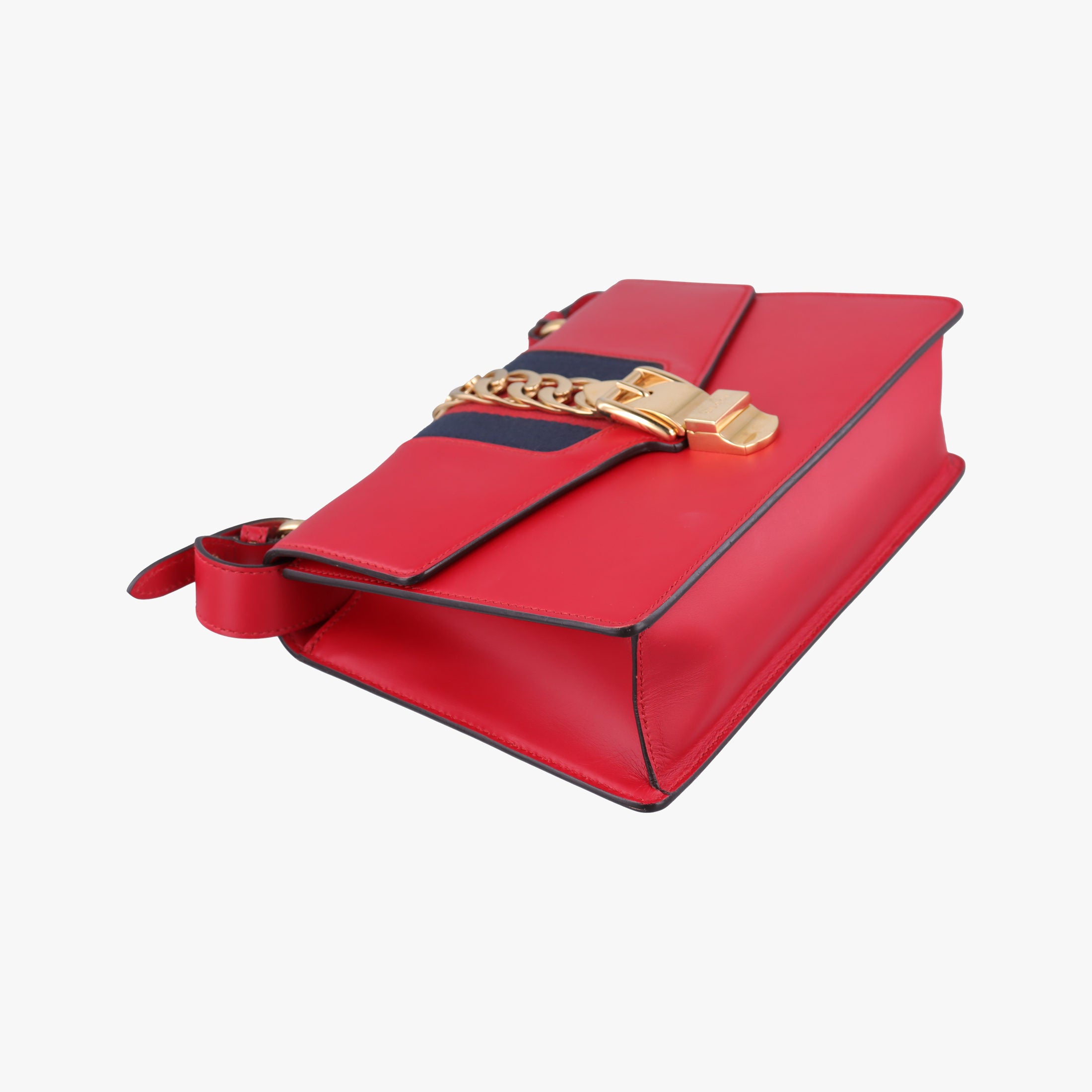 Vintage Gucci Sylvie Red×navy Leather 421882 shoulderbag | stylenewstar