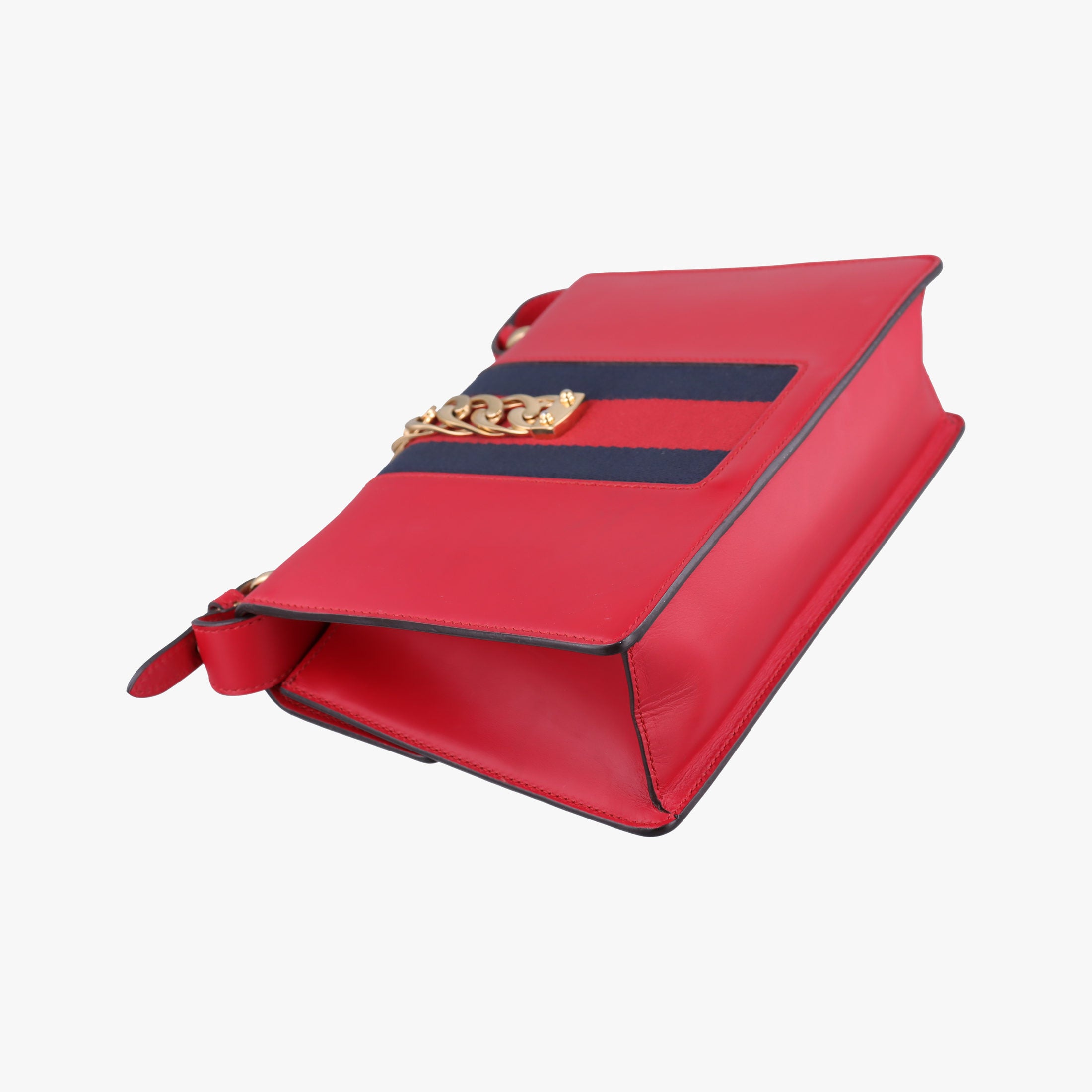Vintage Gucci Sylvie Red×navy Leather 421882 shoulderbag | stylenewstar