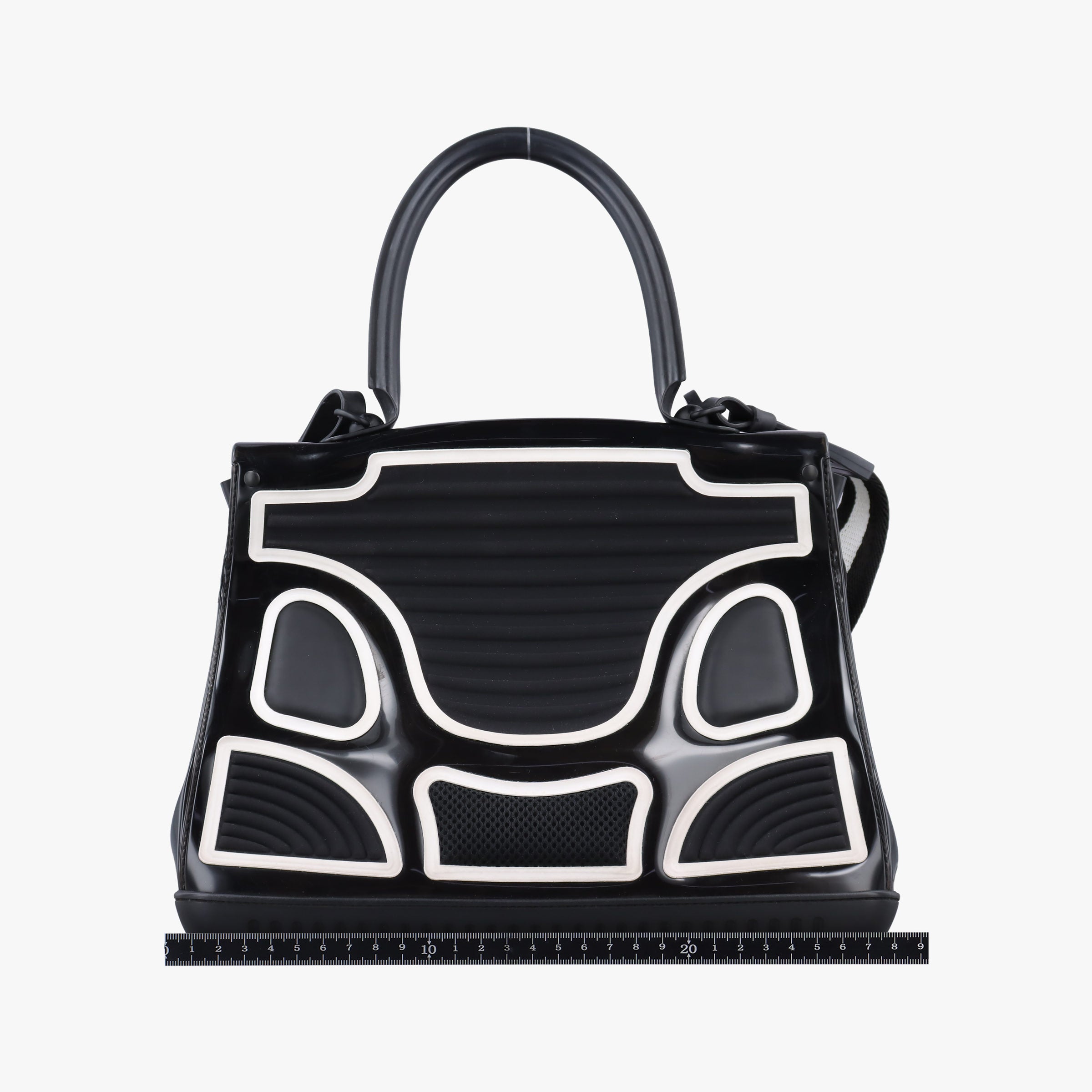 Pre-owned Delvaux Brillant Black x white Plastic  shoulderbag | stylenewstar