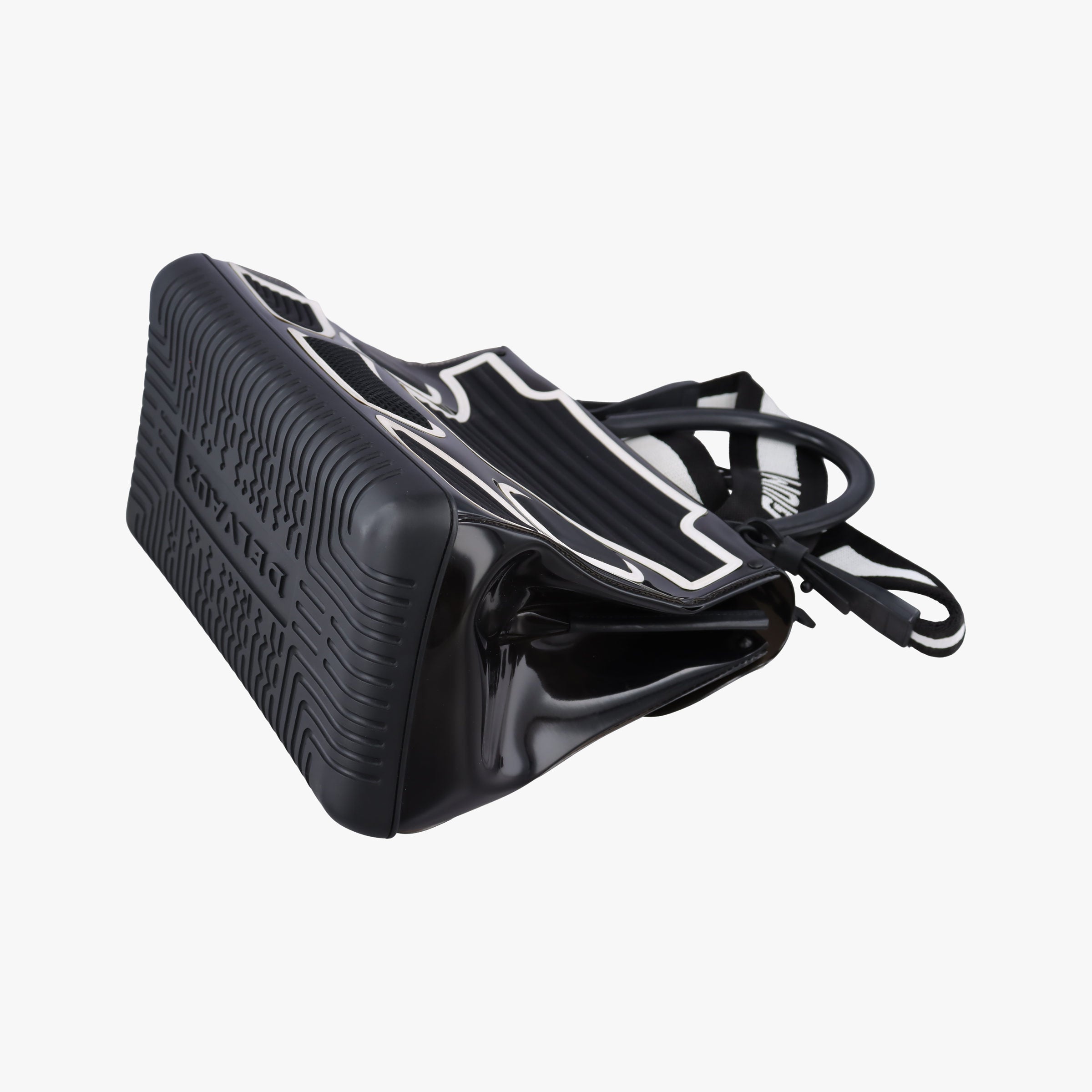 Pre-owned Delvaux Brillant Black x white Plastic  shoulderbag | stylenewstar