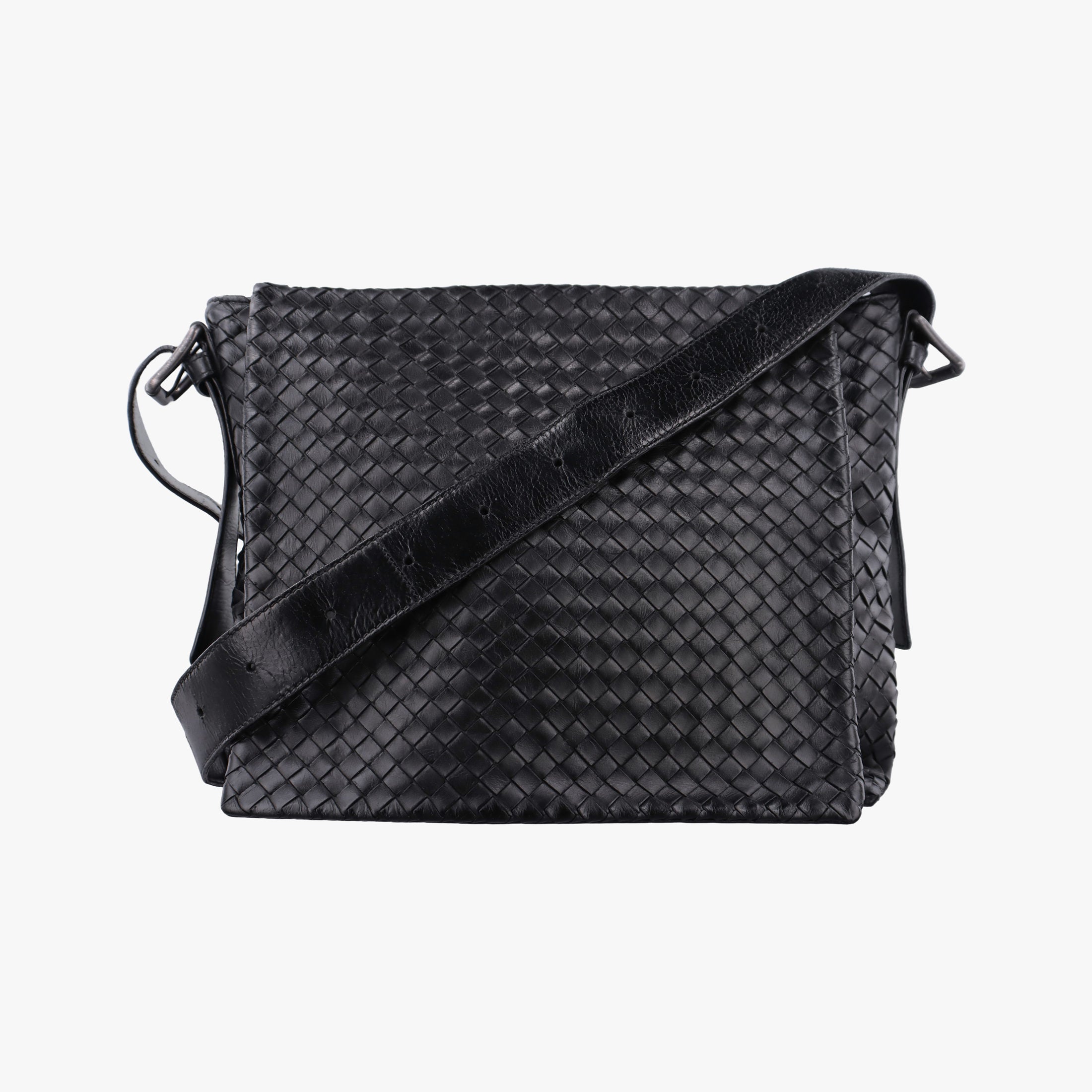 Secondhand Bottega Veneta Intrecciato Black lambskin  shoulderbag | stylenewstar