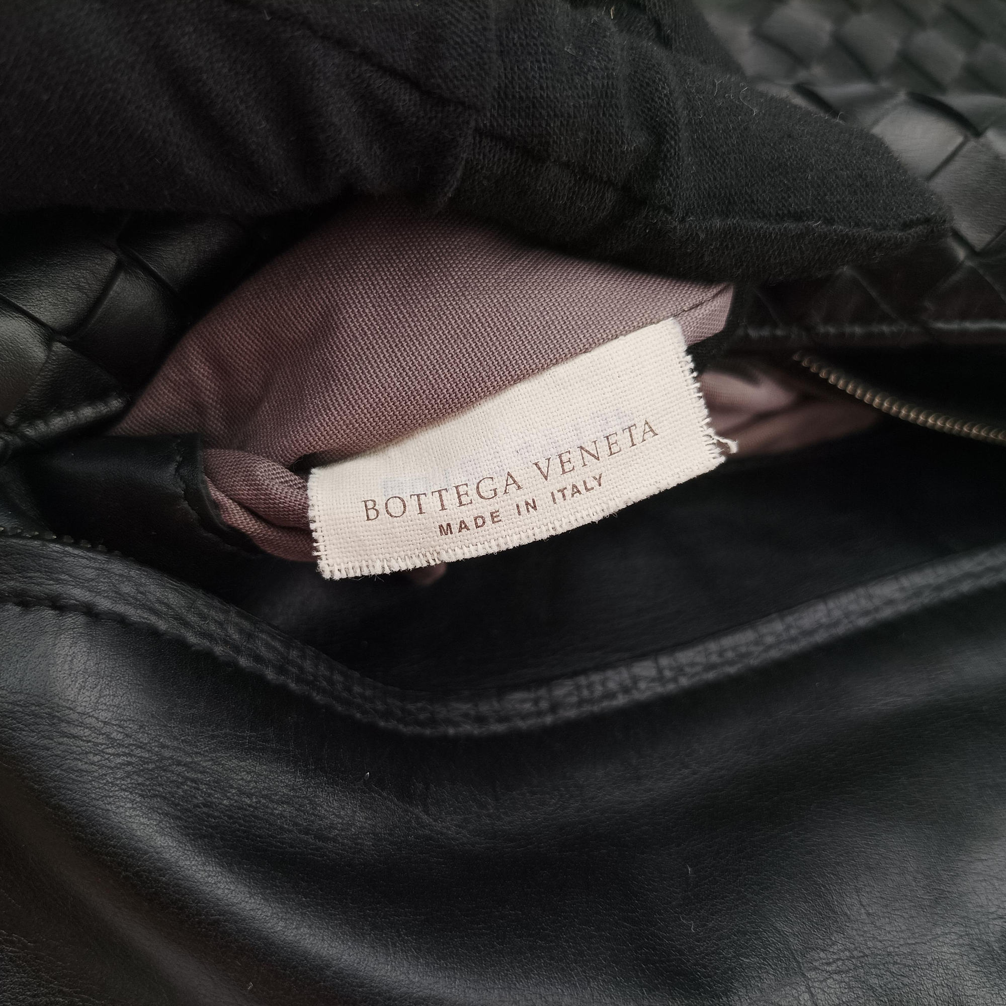 Secondhand Bottega Veneta Intrecciato Black lambskin  shoulderbag | stylenewstar