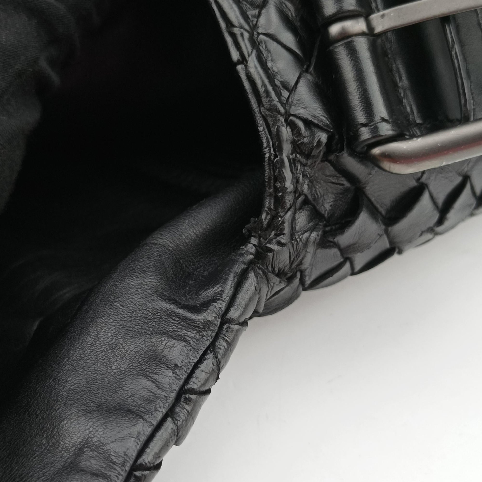 Secondhand Bottega Veneta Intrecciato Black lambskin  shoulderbag | stylenewstar