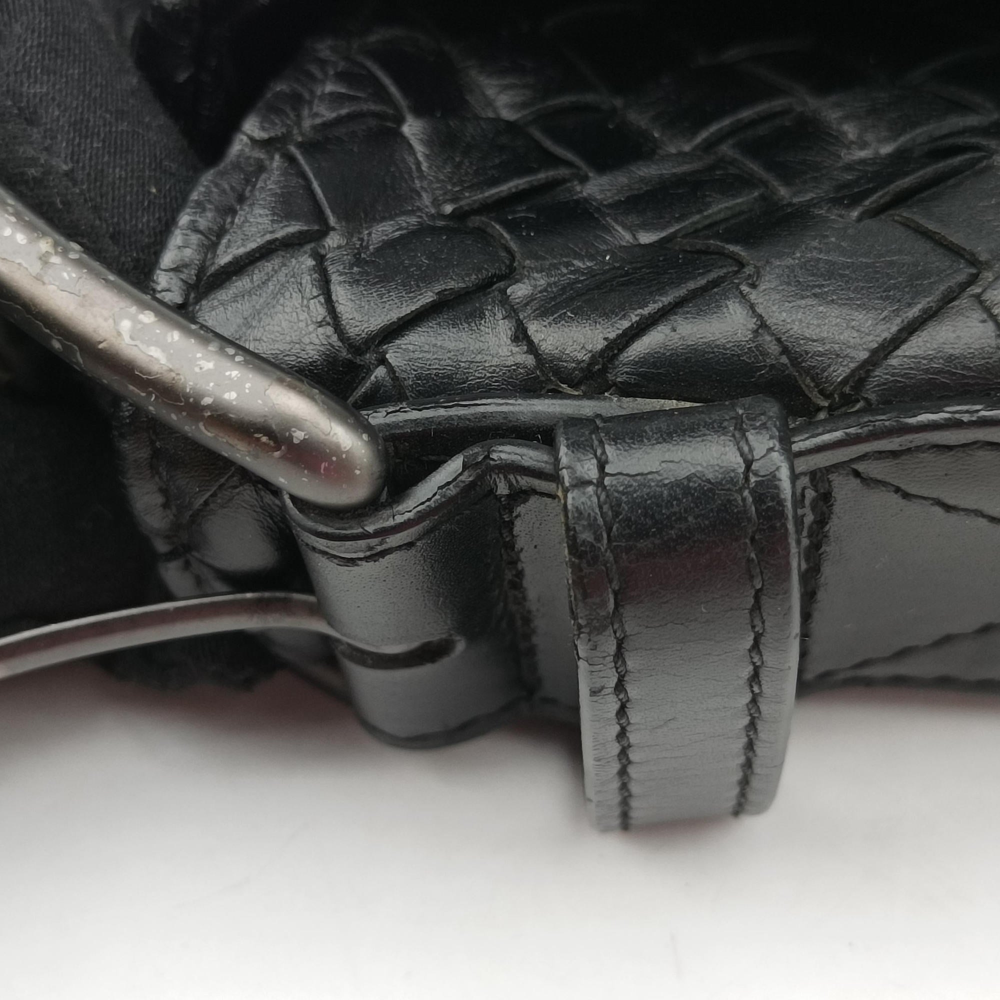 Secondhand Bottega Veneta Intrecciato Black lambskin  shoulderbag | stylenewstar