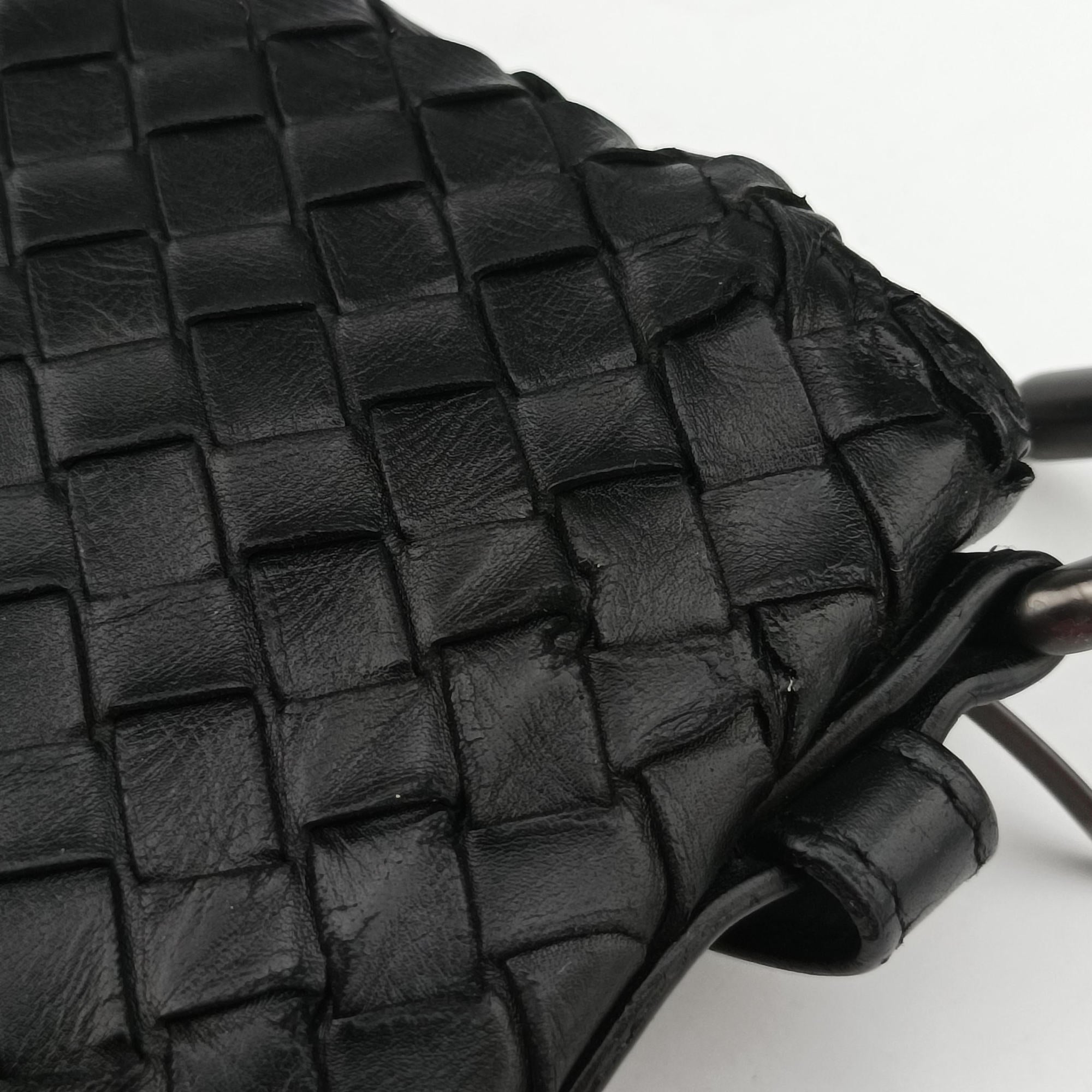Secondhand Bottega Veneta Intrecciato Black lambskin  shoulderbag | stylenewstar