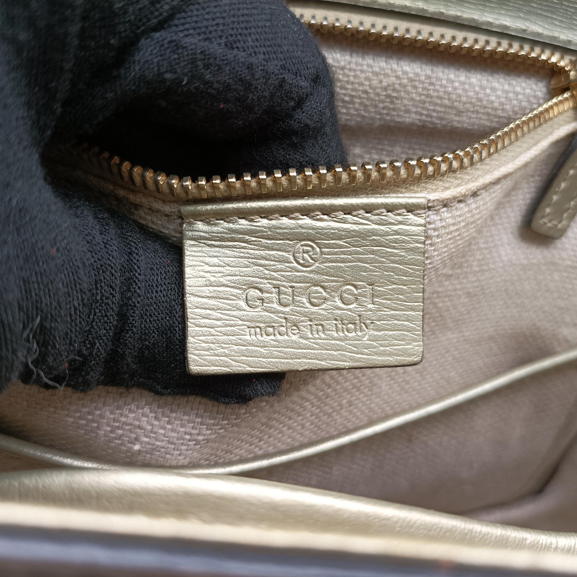 Secondhand Gucci Bamboo Golden×Multicolour Leather 409398 shoulderbag | stylenewstar