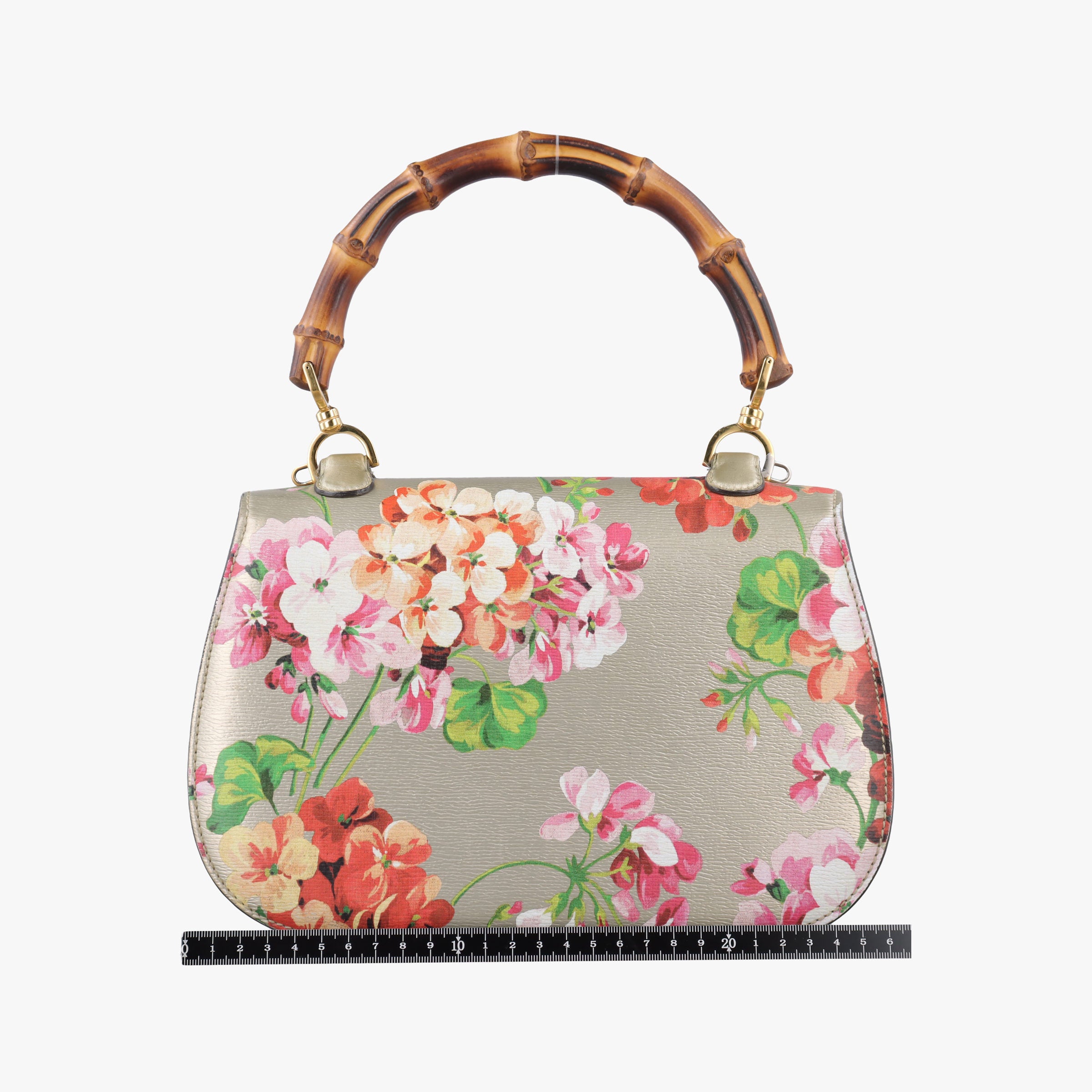 Secondhand Gucci Bamboo Golden×Multicolour Leather 409398 shoulderbag | stylenewstar
