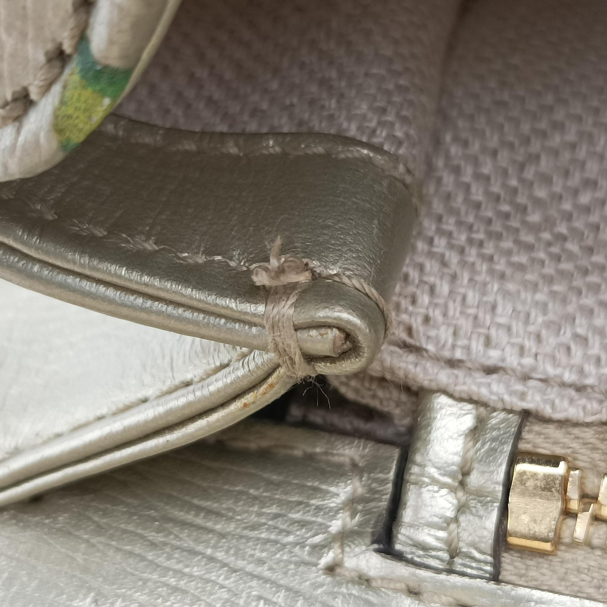 Secondhand Gucci Bamboo Golden×Multicolour Leather 409398 shoulderbag | stylenewstar