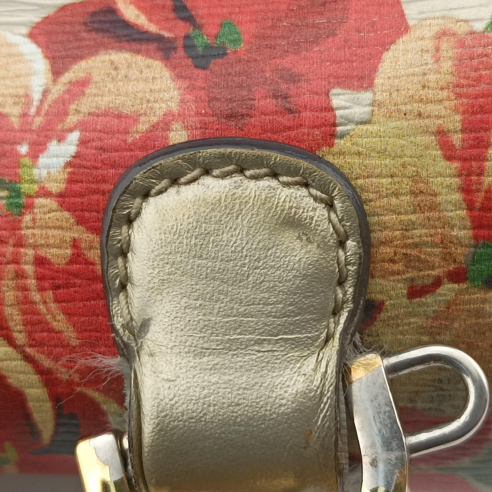 Secondhand Gucci Bamboo Golden×Multicolour Leather 409398 shoulderbag | stylenewstar