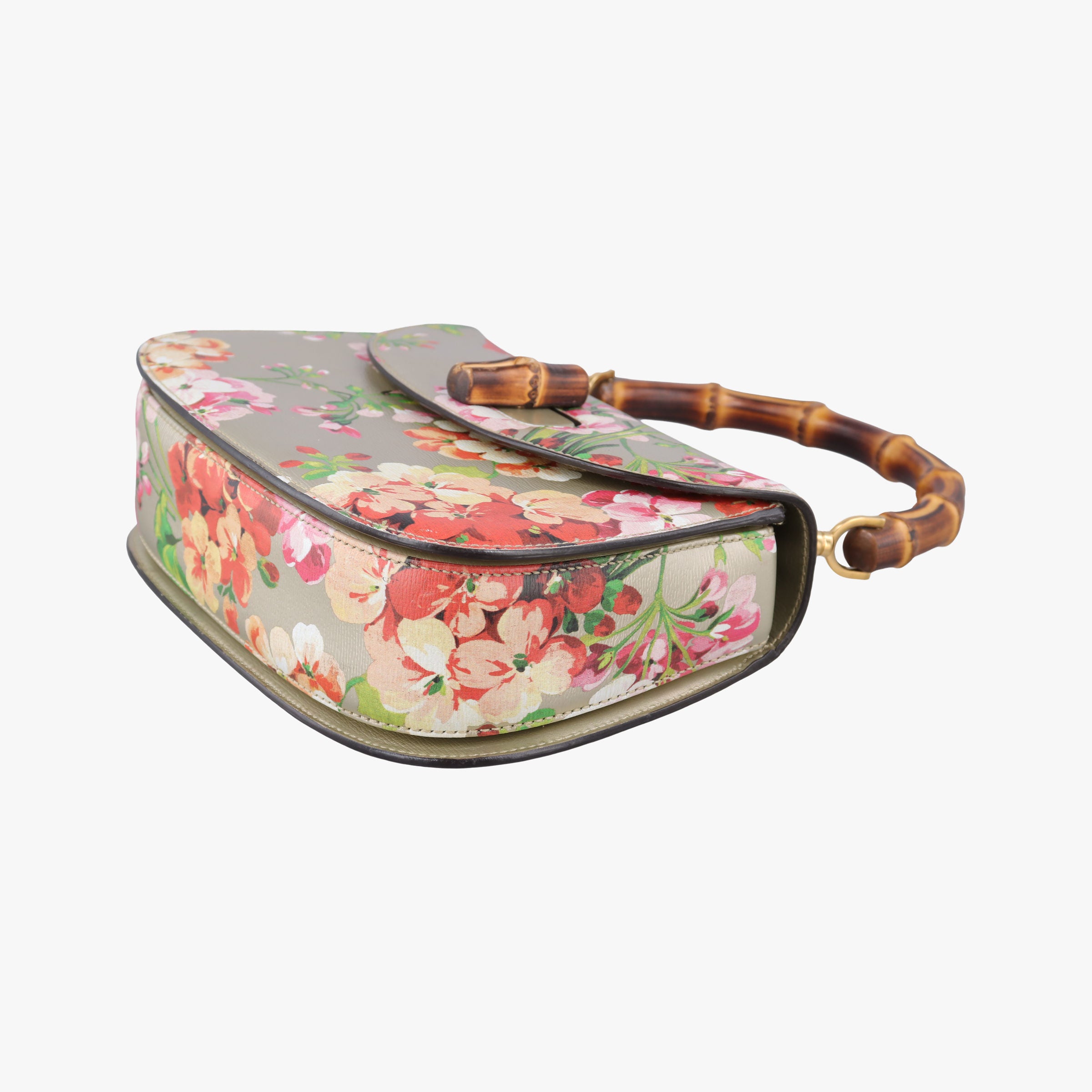 Secondhand Gucci Bamboo Golden×Multicolour Leather 409398 shoulderbag | stylenewstar