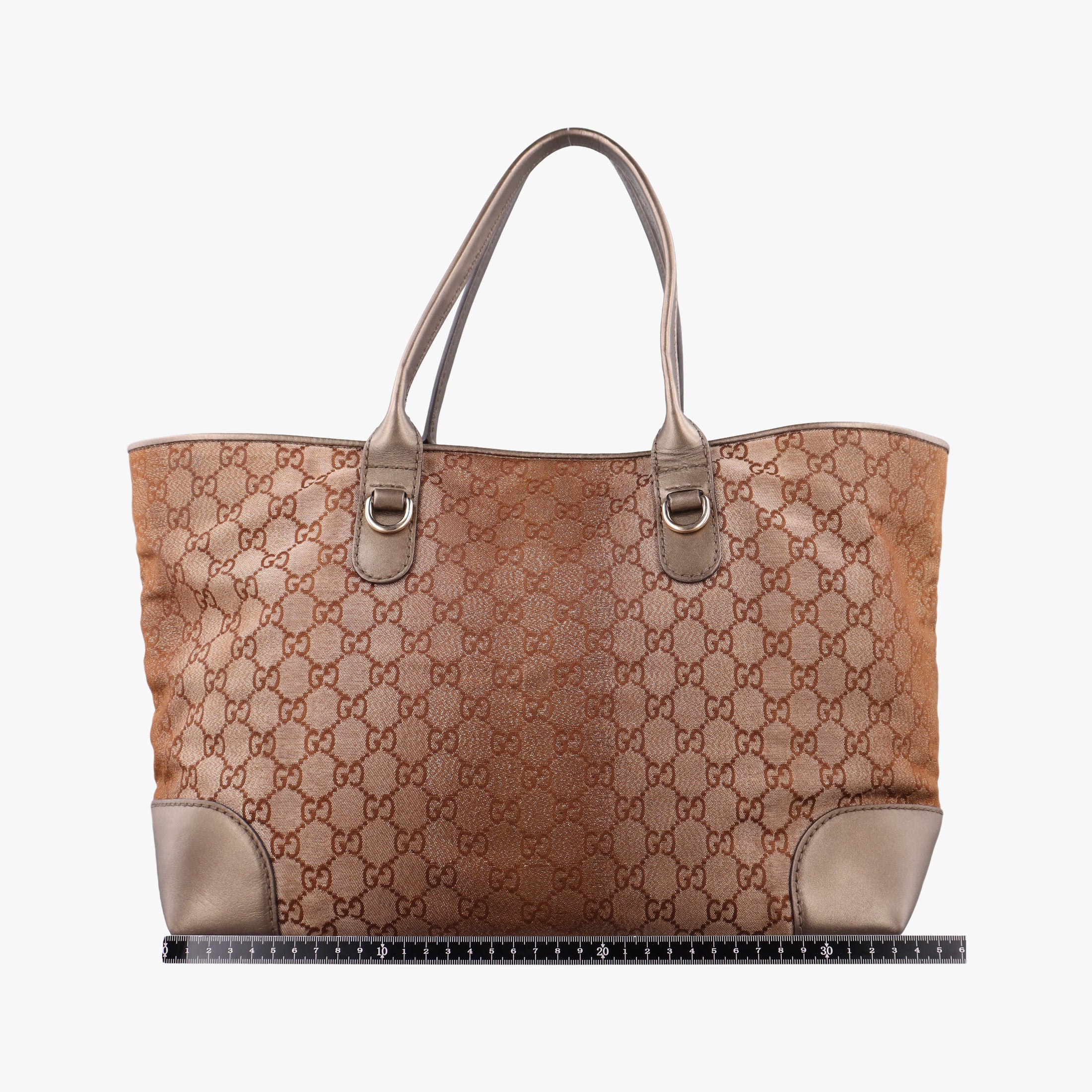 Pre-owned Gucci Heart Bit charm Golden Canvas×Leather 269956 shoulderbag | stylenewstar