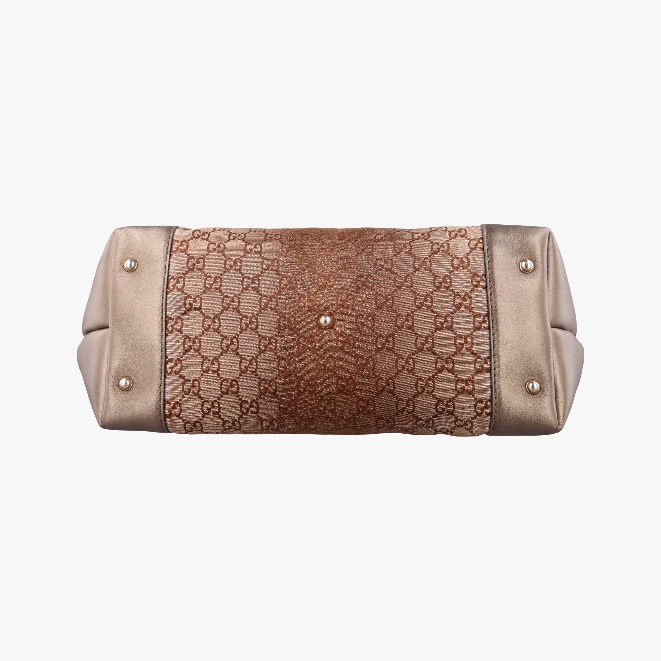 Pre-owned Gucci Heart Bit charm Golden Canvas×Leather 269956 shoulderbag | stylenewstar