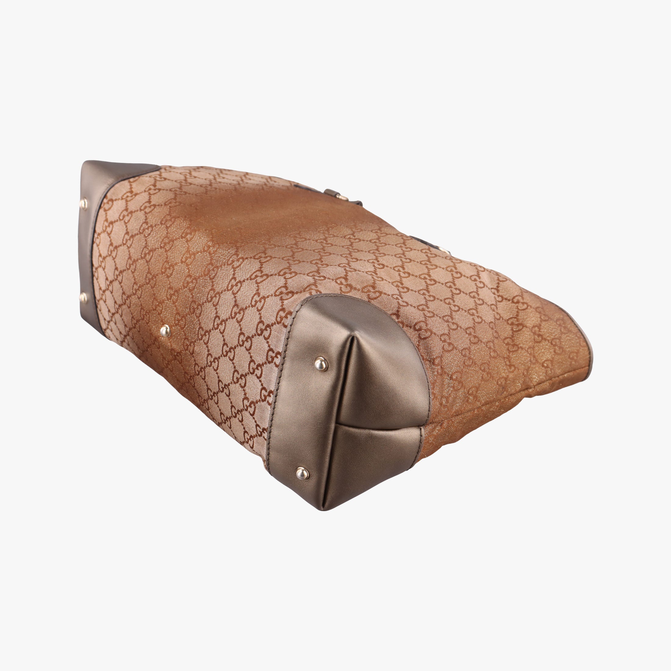 Pre-owned Gucci Heart Bit charm Golden Canvas×Leather 269956 shoulderbag | stylenewstar