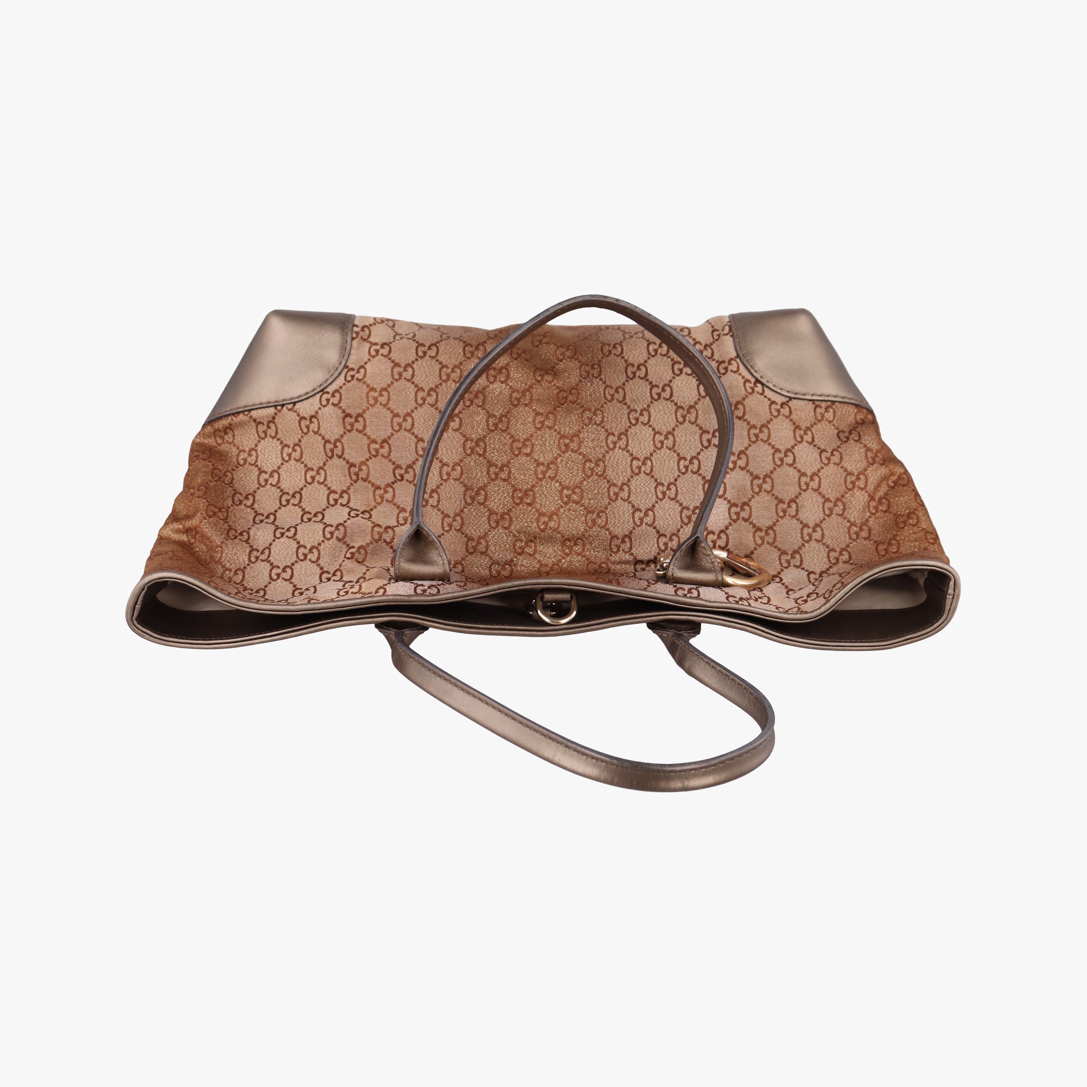 Pre-owned Gucci Heart Bit charm Golden Canvas×Leather 269956 shoulderbag | stylenewstar