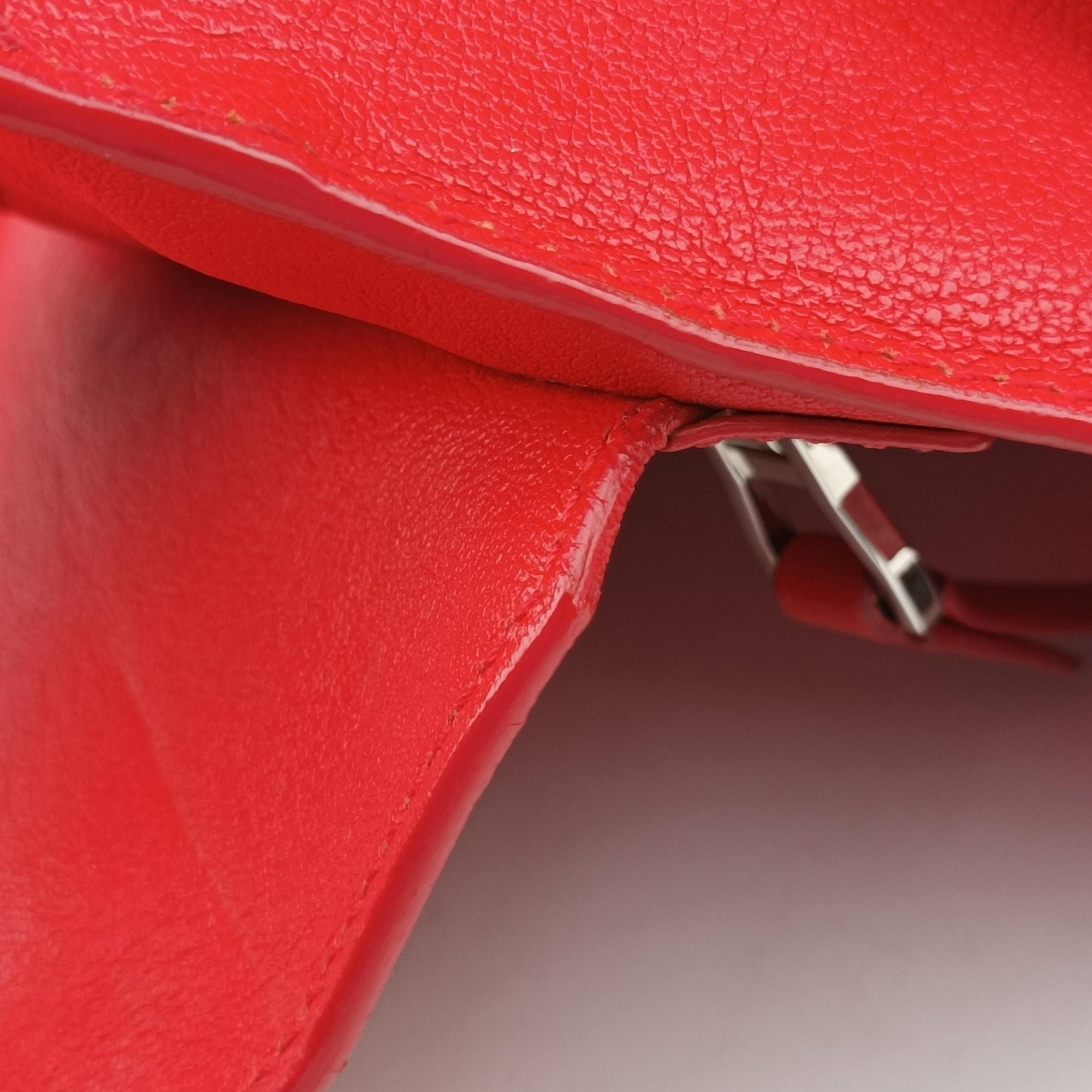 Pre-owned VERSACE Versace Borsa Stardvst Red leather  shoulderbag | stylenewstar