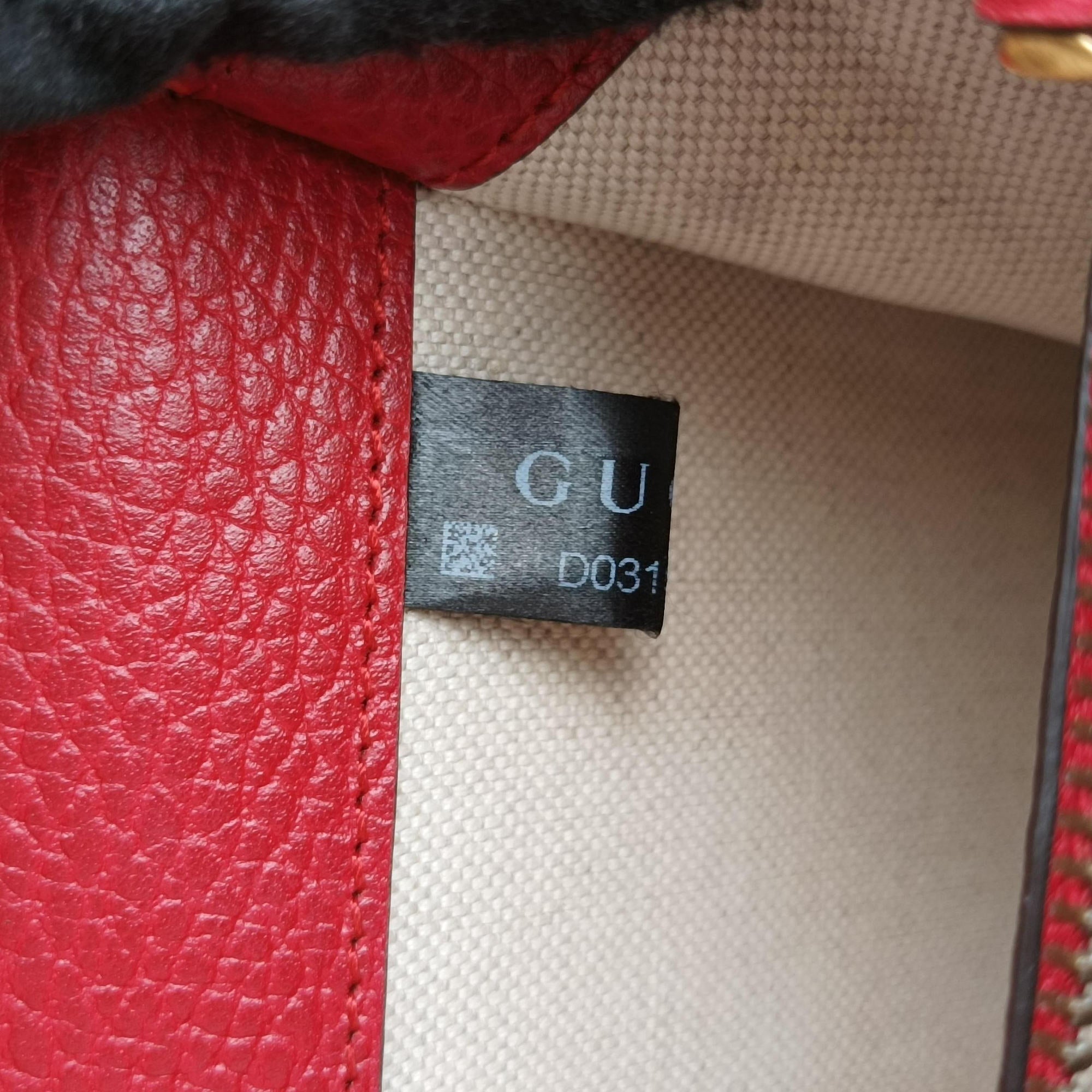 Pre-owned Gucci Dionysus Red Leather 400249 shoulderbag | stylenewstar