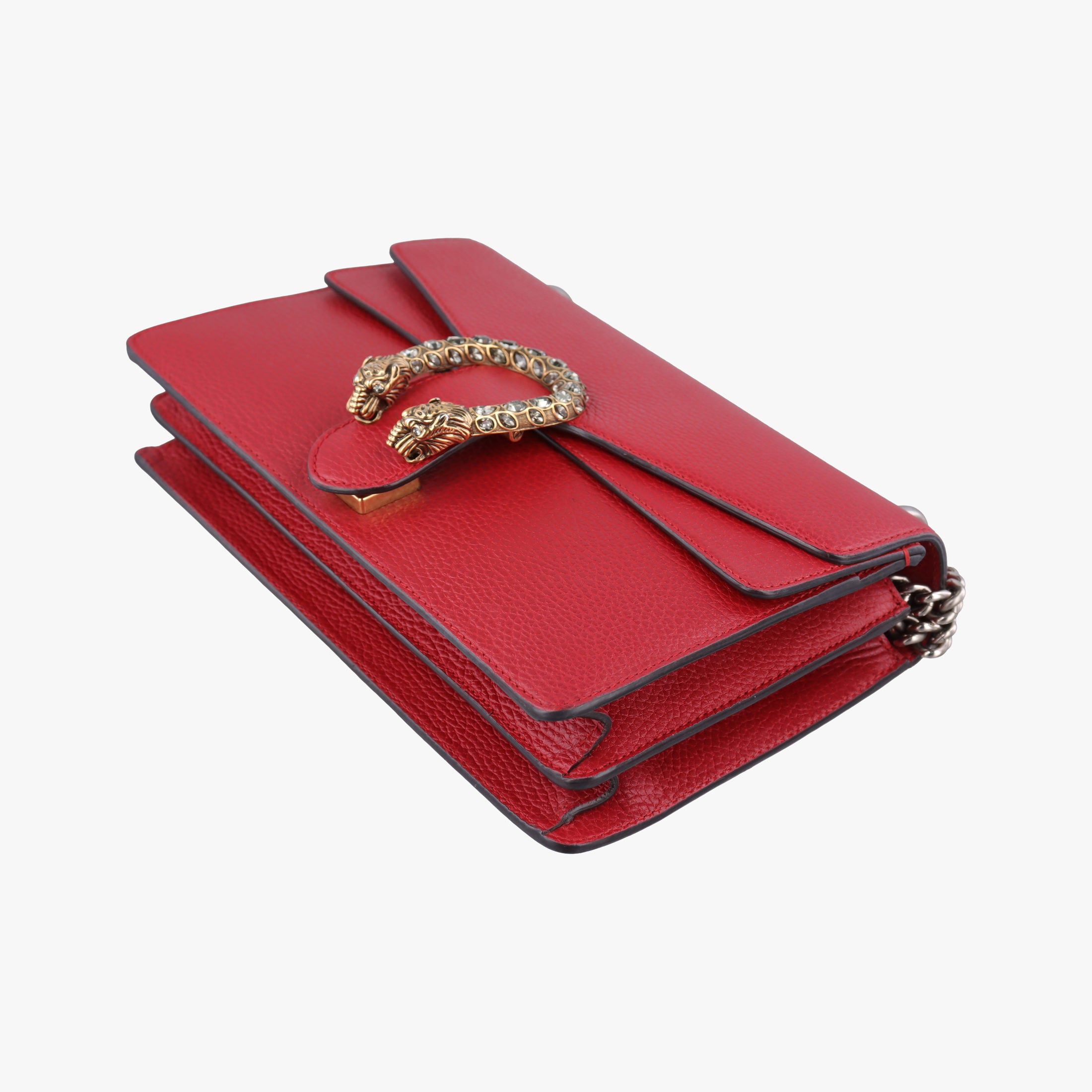 Pre-owned Gucci Dionysus Red Leather 400249 shoulderbag | stylenewstar