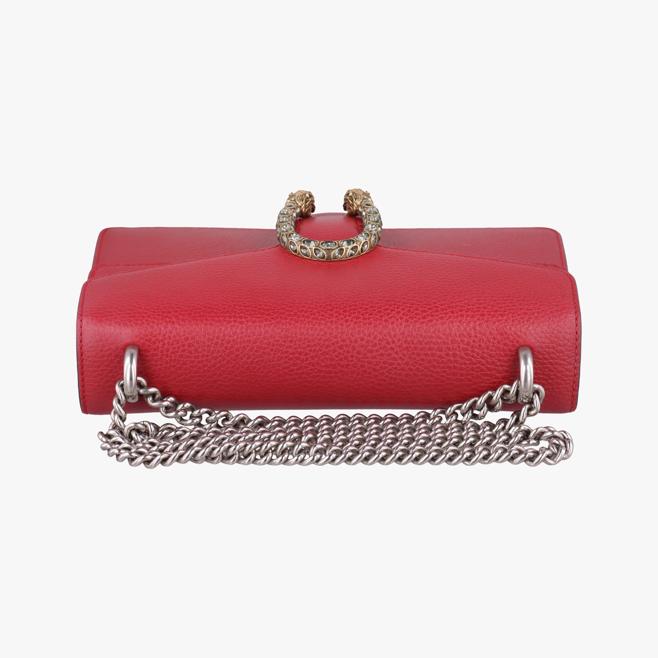 Pre-owned Gucci Dionysus Red Leather 400249 shoulderbag | stylenewstar