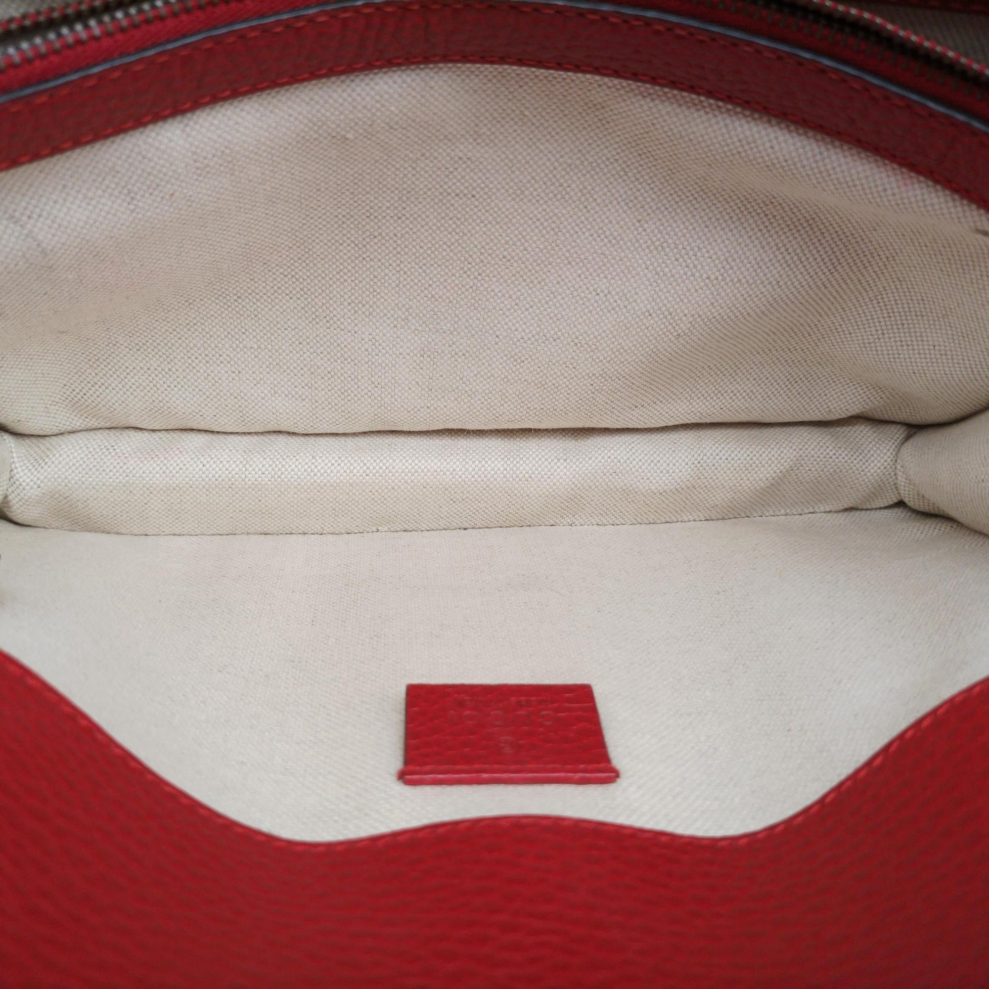 Pre-owned Gucci Dionysus Red Leather 400249 shoulderbag | stylenewstar