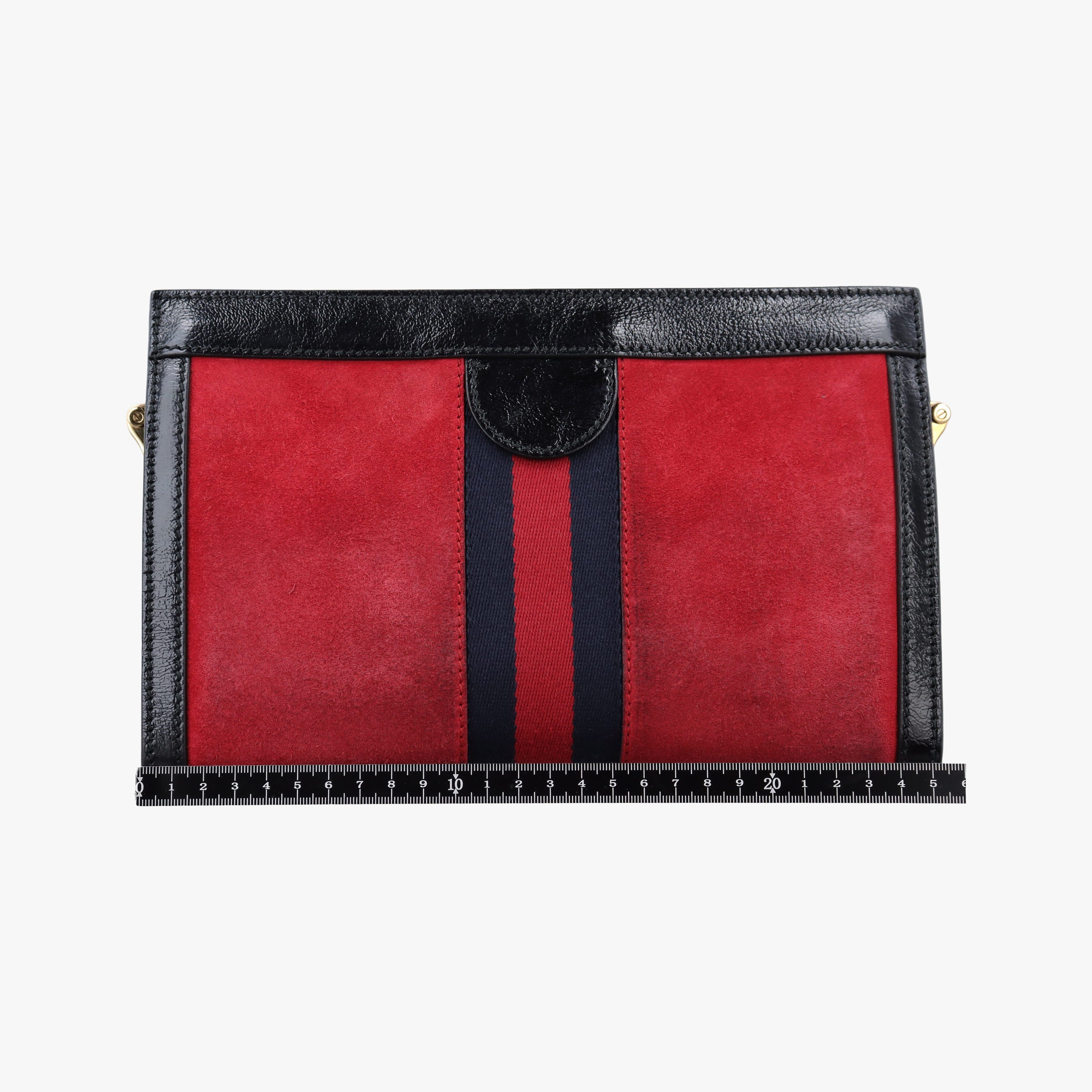 Vintage Gucci Ophidia Red×Black Suede×leather 503877 shoulderbag | stylenewstar