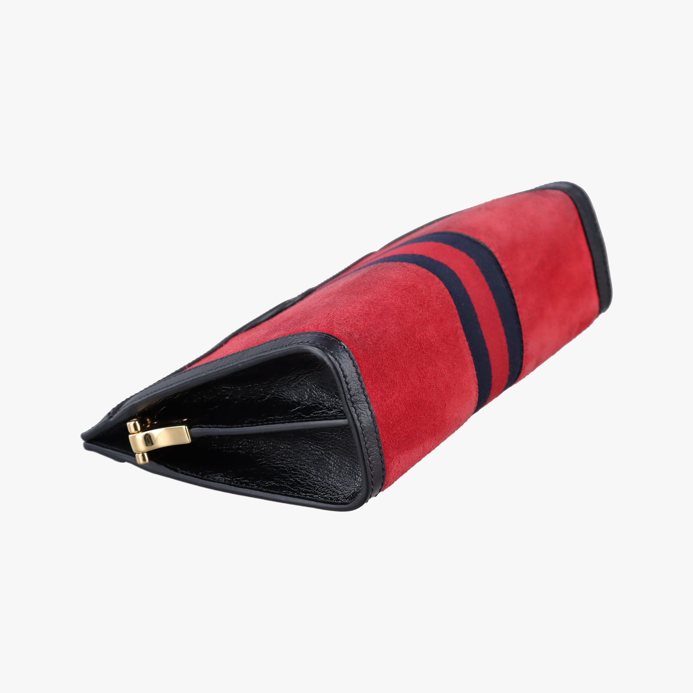 Vintage Gucci Ophidia Red×Black Suede×leather 503877 shoulderbag | stylenewstar