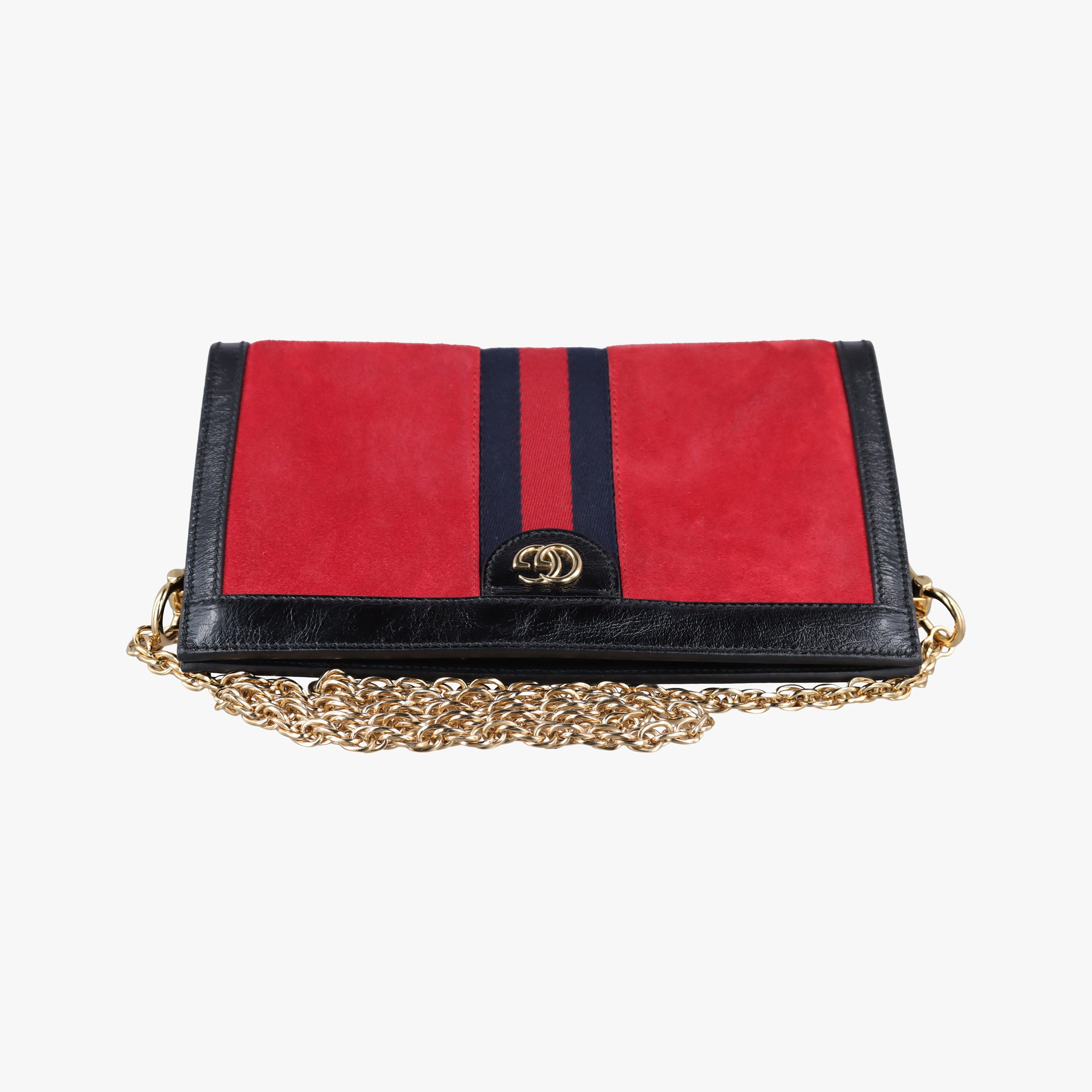 Vintage Gucci Ophidia Red×Black Suede×leather 503877 shoulderbag | stylenewstar