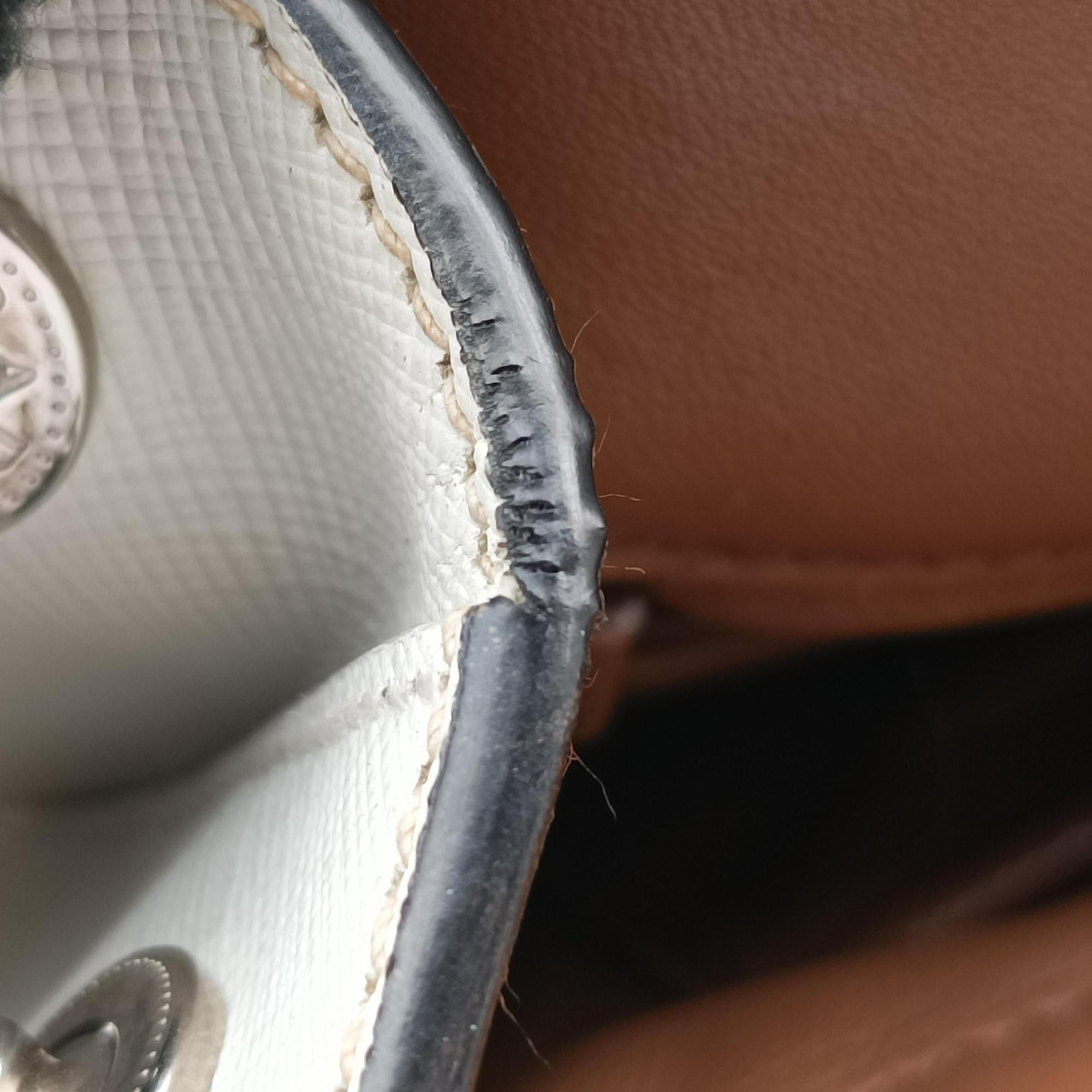 Pre-owned Prada Galleria Brown × Black × White Leather  shoulderbag | stylenewstar